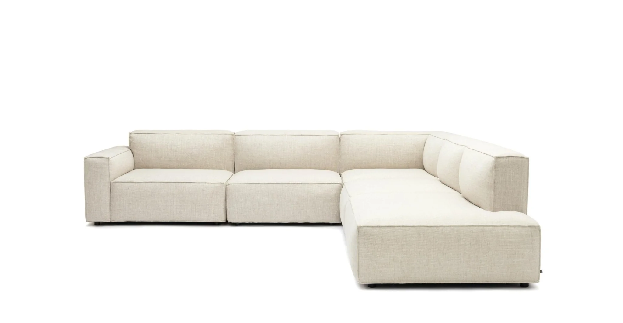 Baker Large Corner Sofa Set - Oatmeal - Image 14