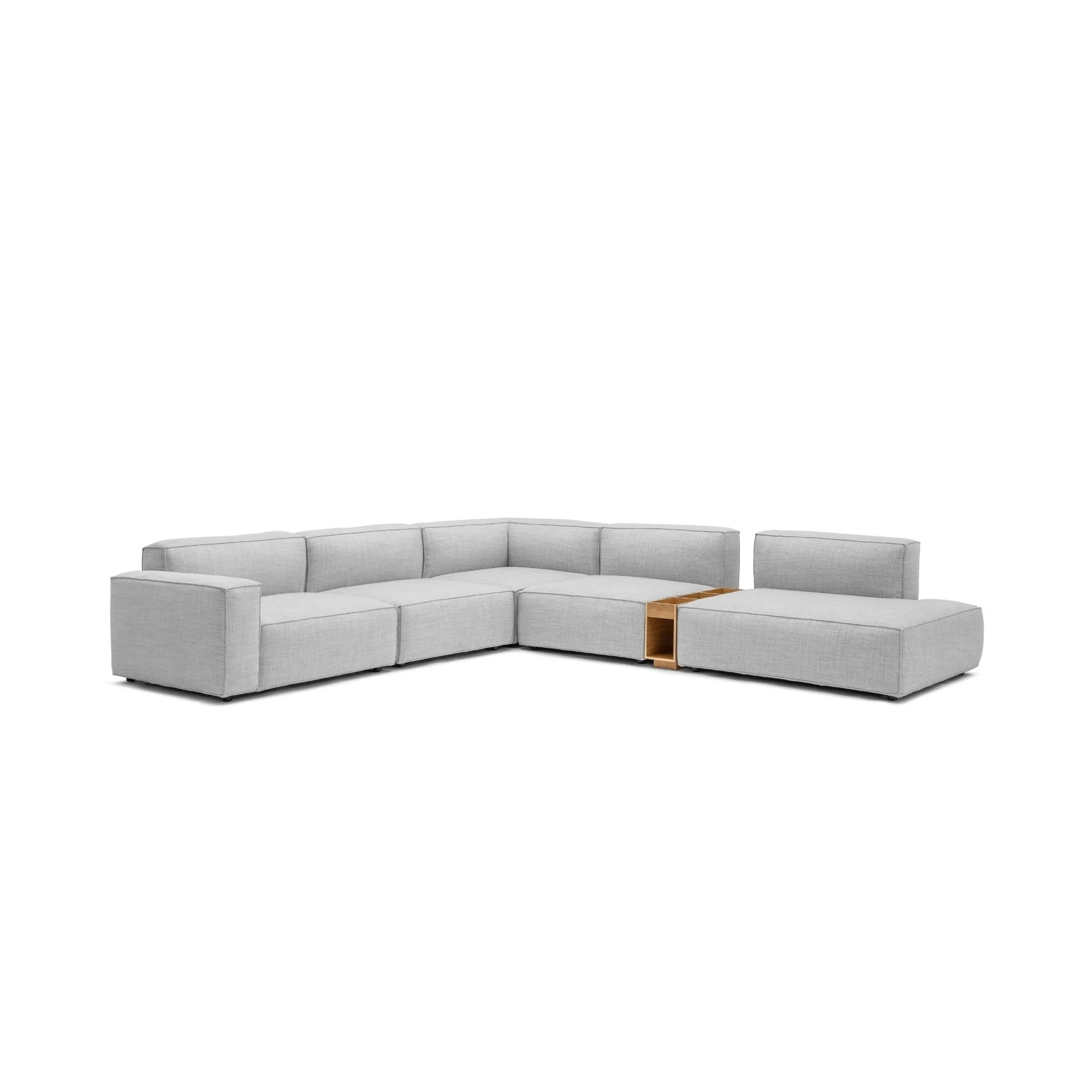 Baker Large Corner Sofa Set With Storage Table - Diamond - Image 2