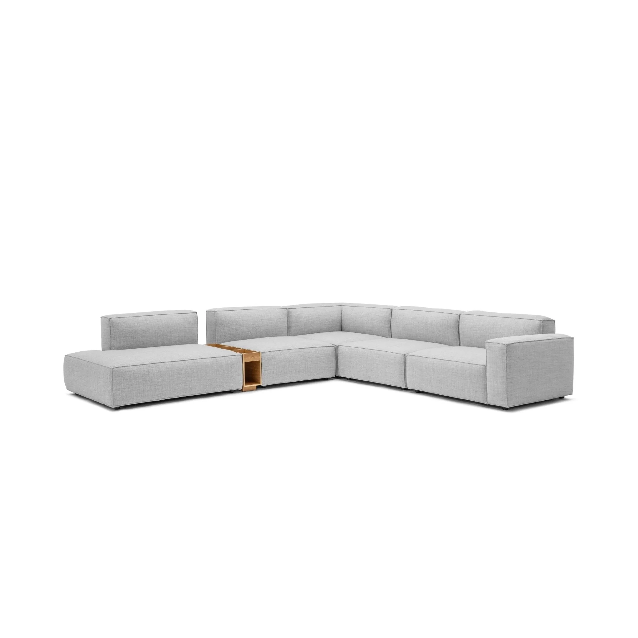 Baker Large Corner Sofa Set With Storage Table - Diamond - Image 8