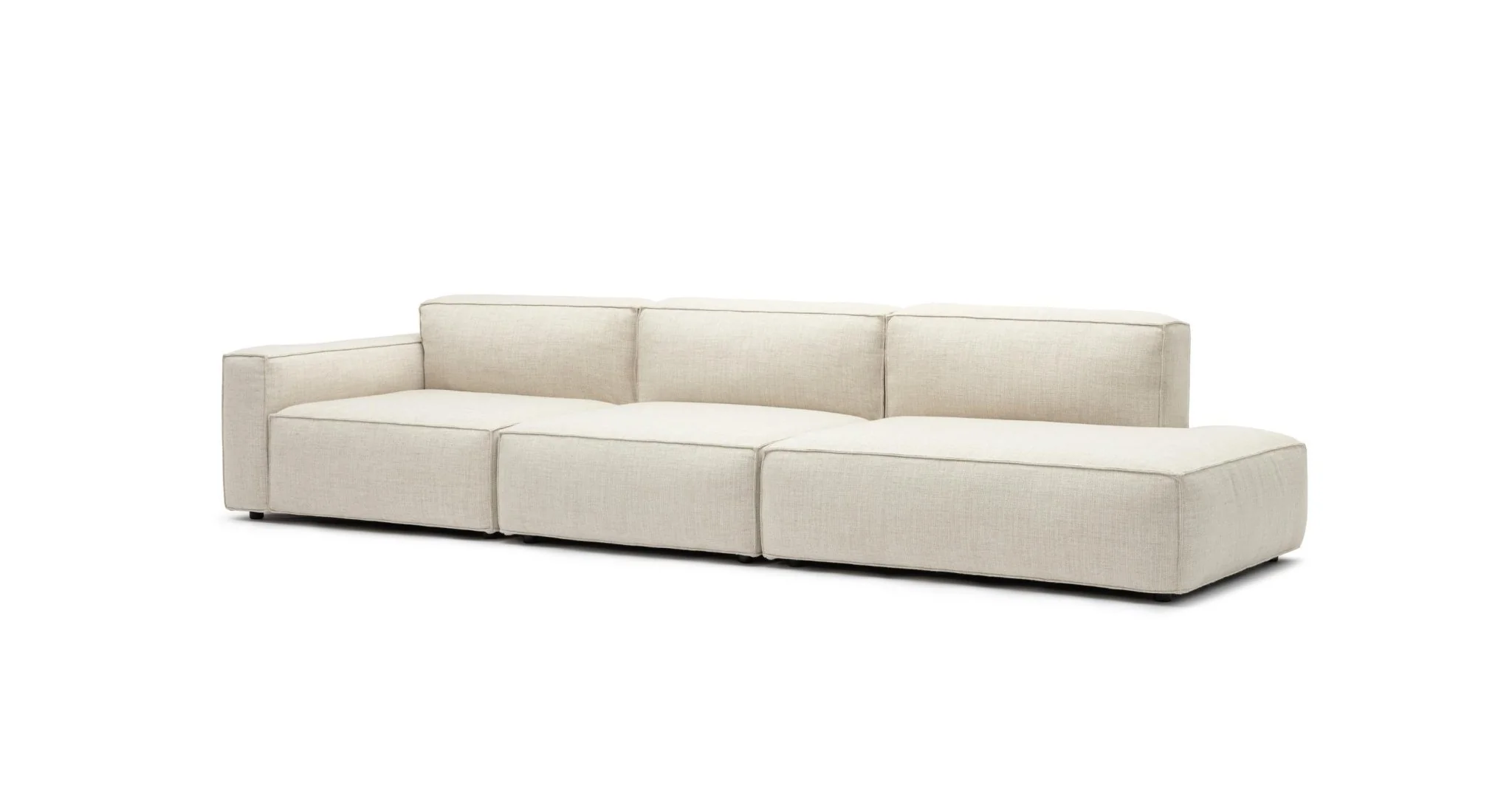 Baker Large Open End Sofa - Oatmeal - Image 3