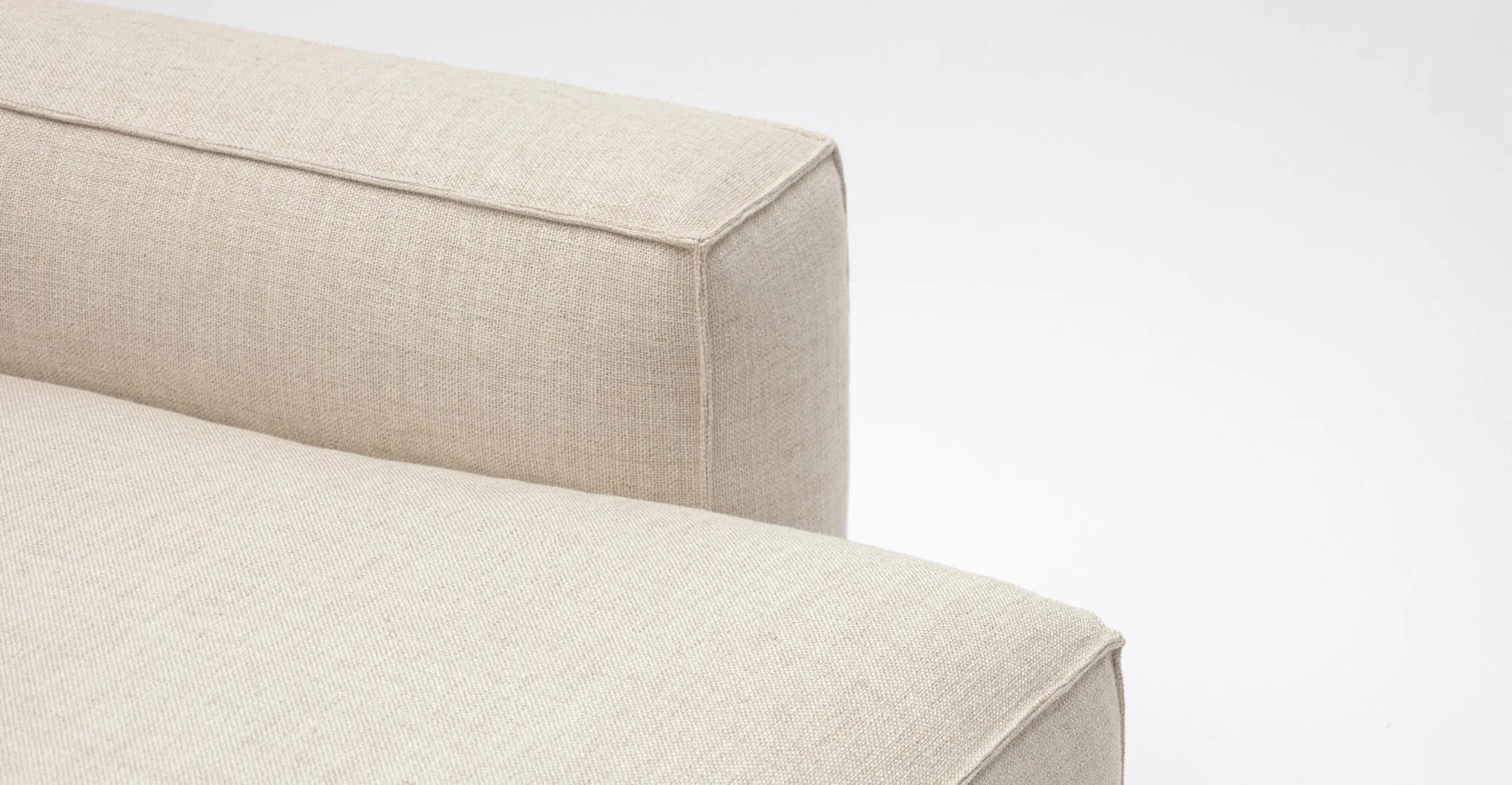 Baker Large L-Shaped With Oak Storage - Oatmeal - Image 18