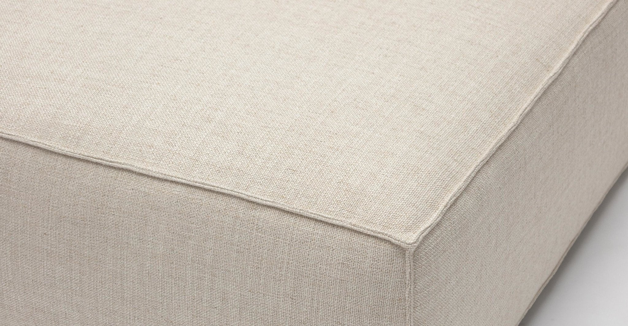 Baker Large L-Shaped With Oak Storage - Oatmeal - Image 7