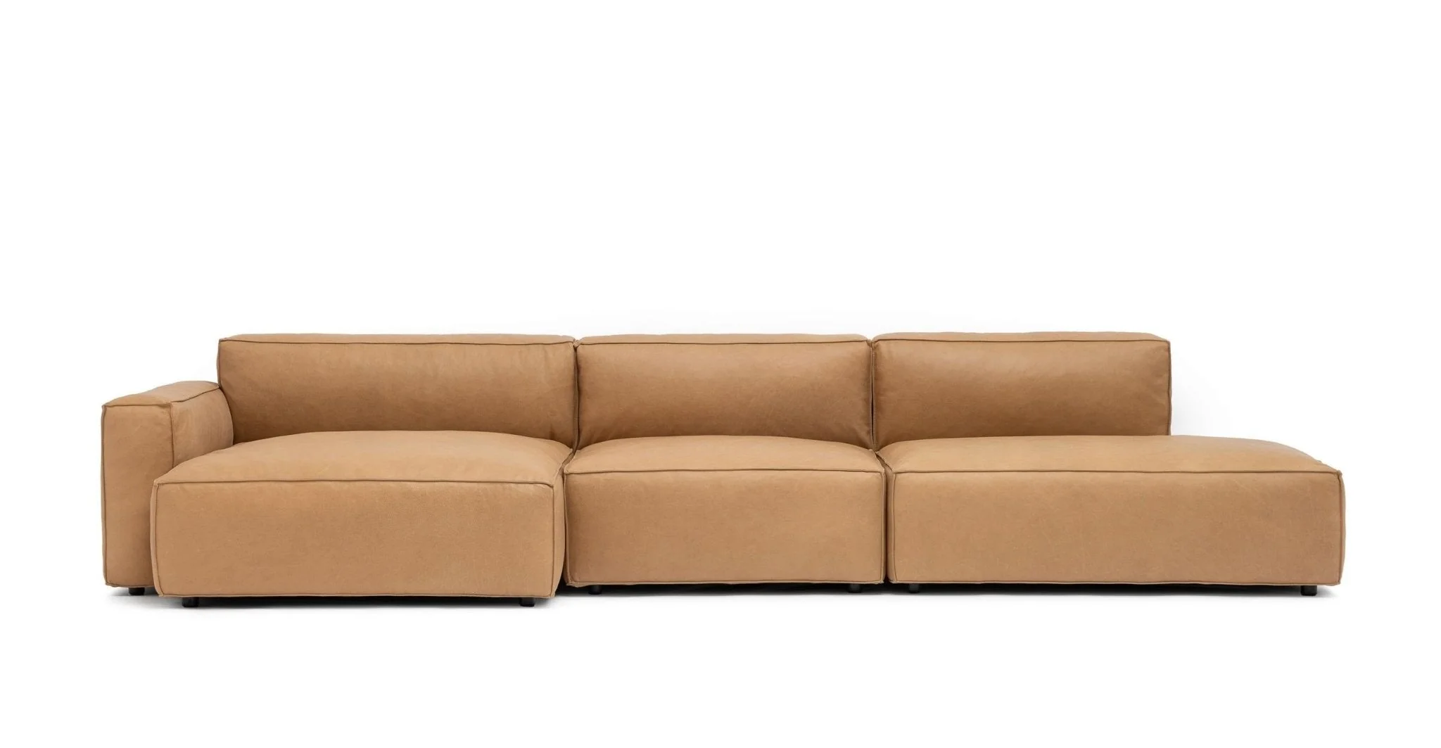Baker Mega Lounge Sofa Set- Pecan Leather