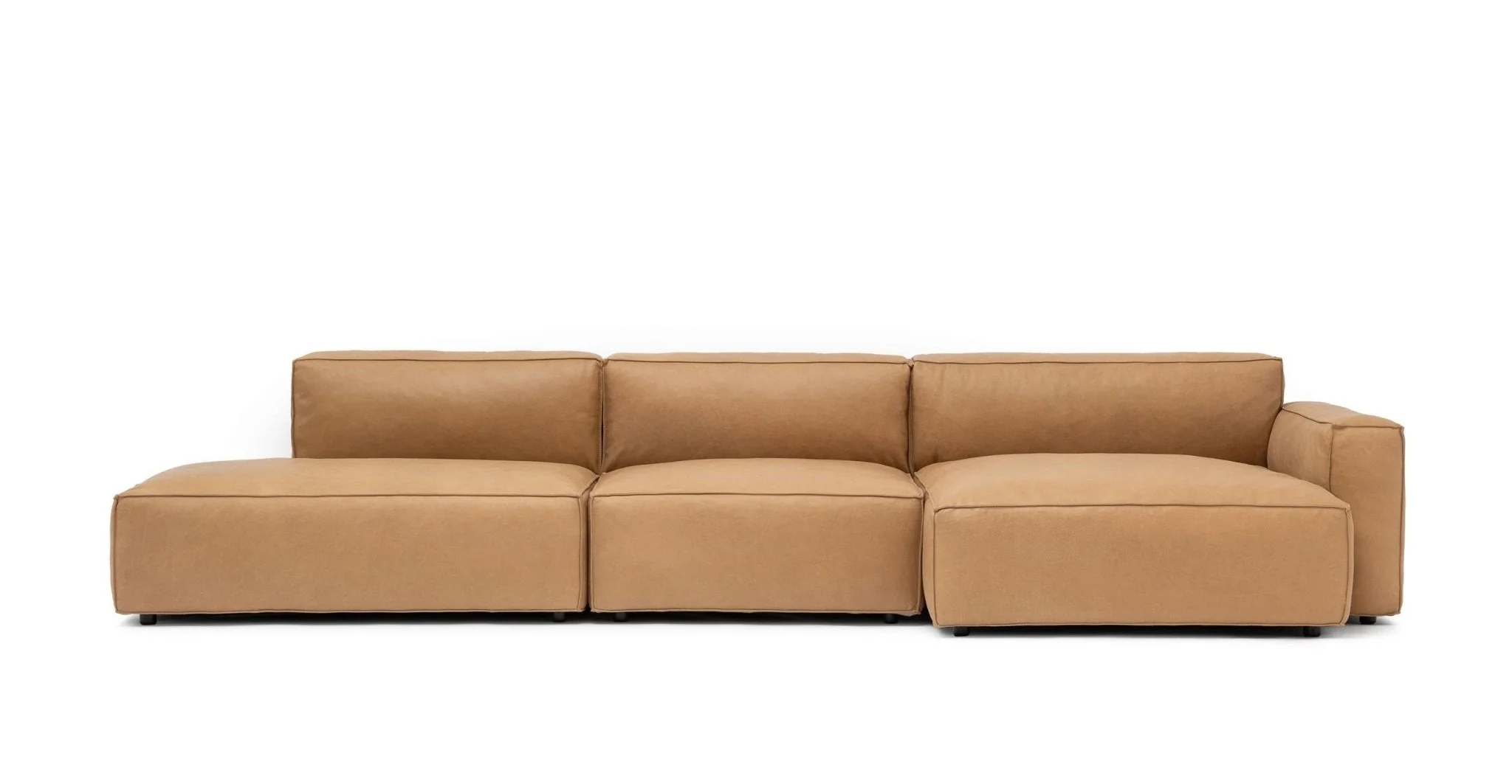Baker Mega Lounge Sofa Set- Pecan Leather - Image 14