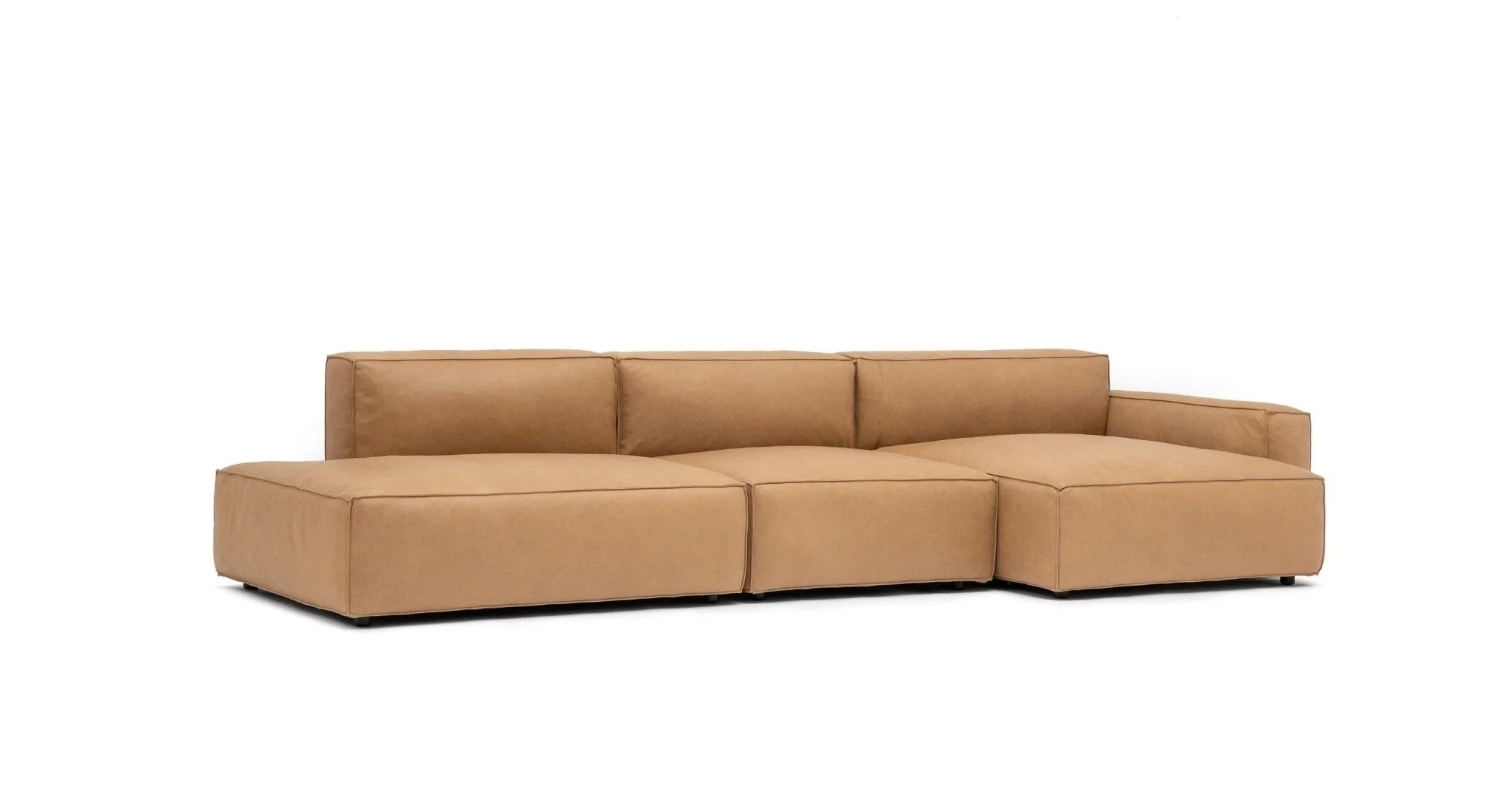 Baker Mega Lounge Sofa Set- Pecan Leather - Image 15