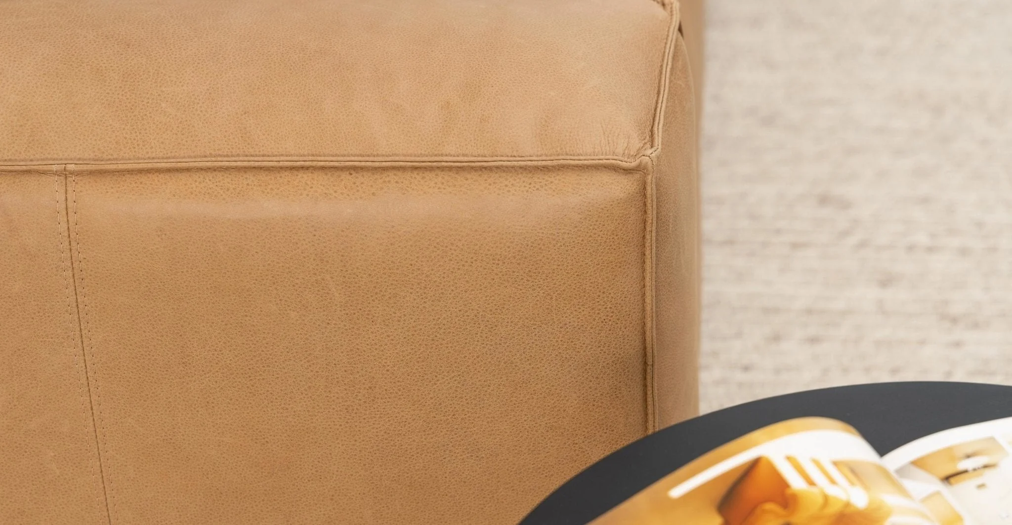 Baker Mega Lounge Sofa Set- Pecan Leather - Image 19