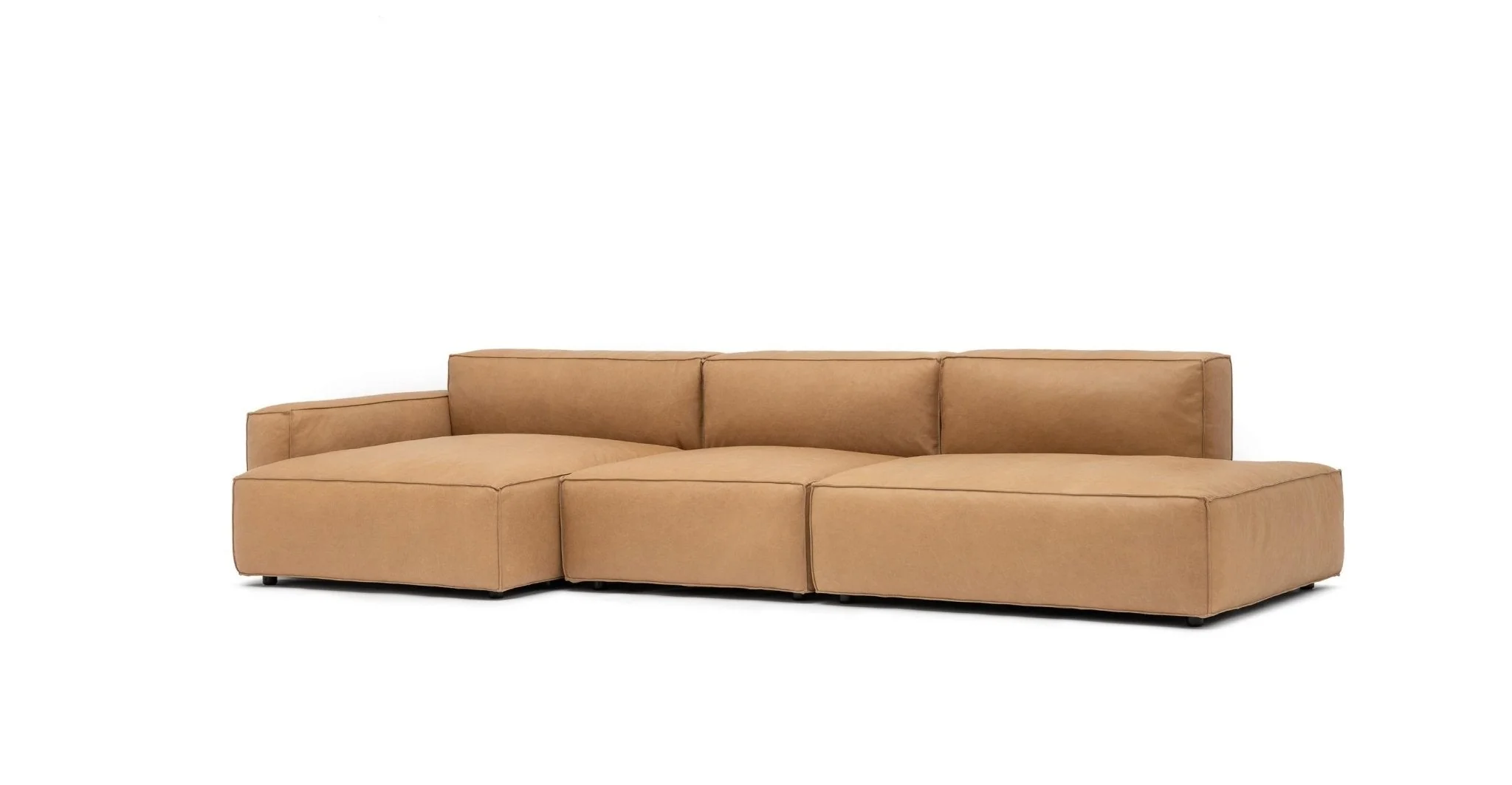 Baker Mega Lounge Sofa Set- Pecan Leather - Image 2