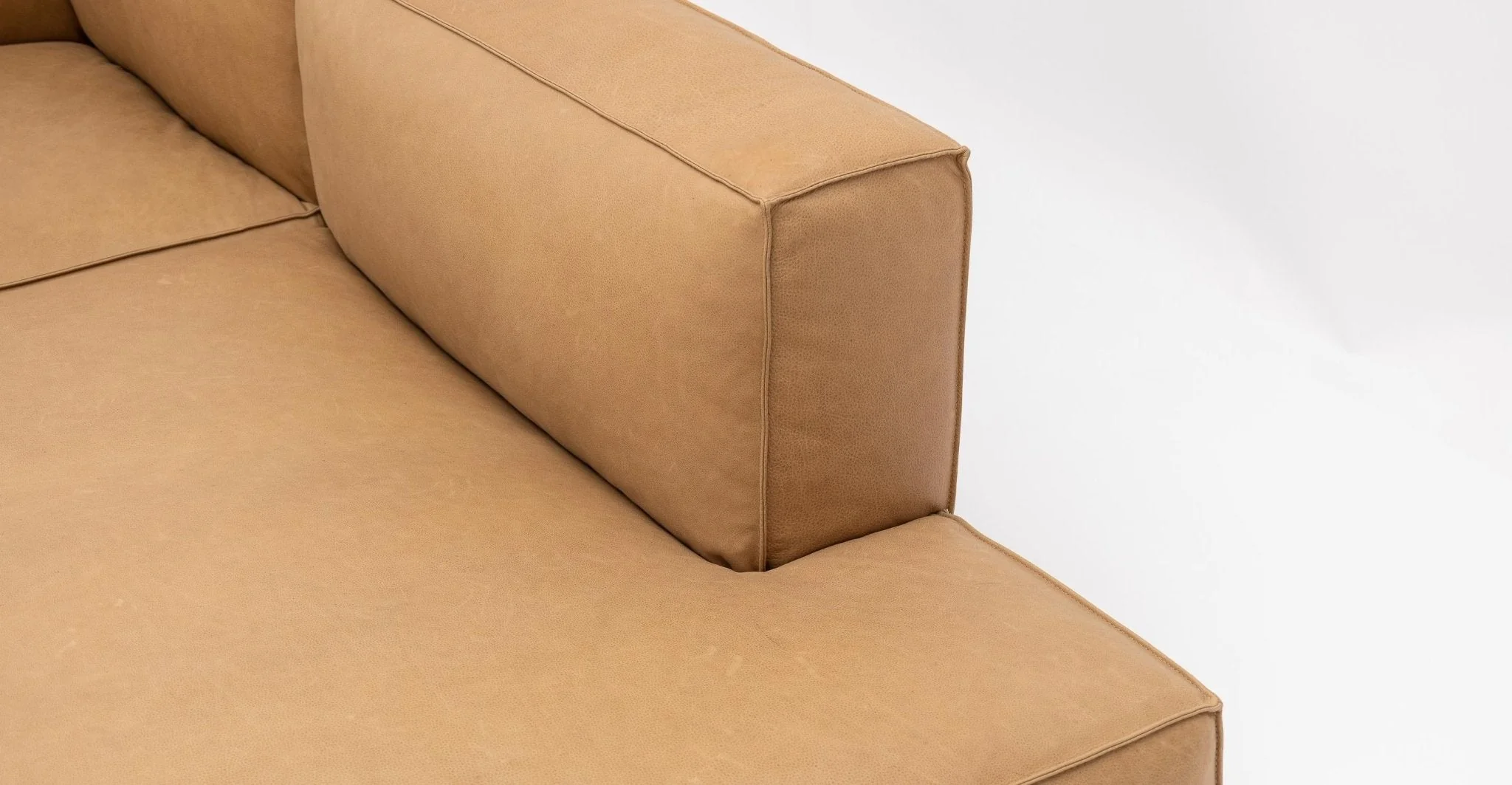 Baker Mega Lounge Sofa Set- Pecan Leather - Image 6