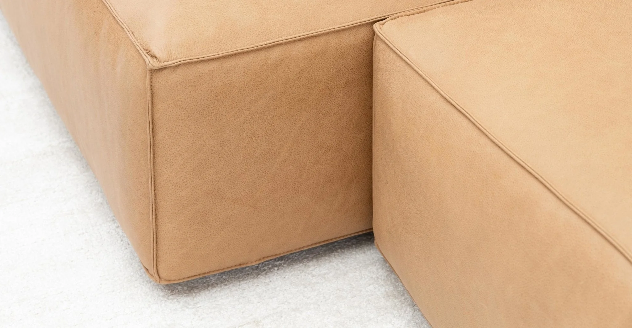 Baker Mega Lounge Sofa Set- Pecan Leather - Image 9
