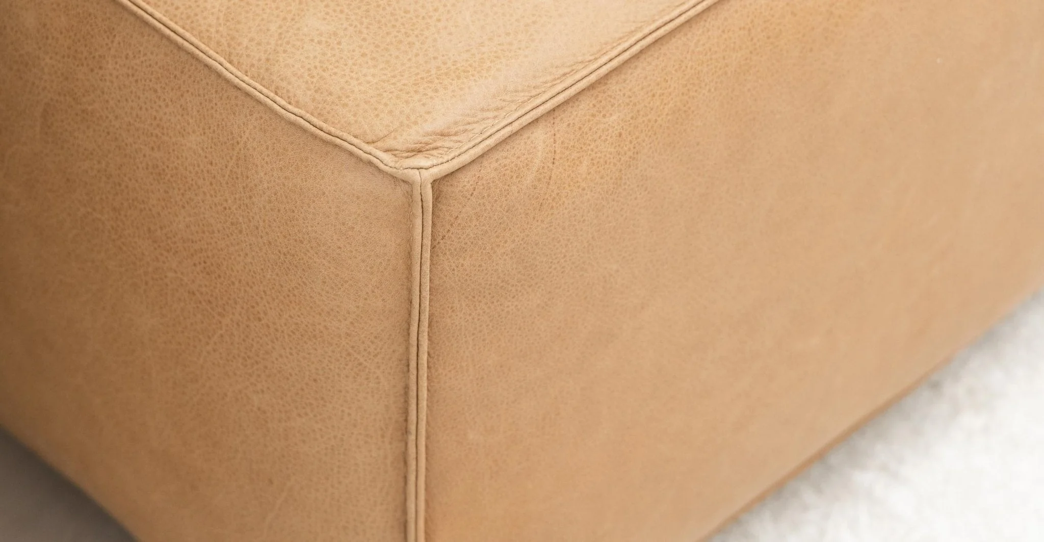 Baker Mega Lounge Sofa With Storage - Pecan Leather - Image 13