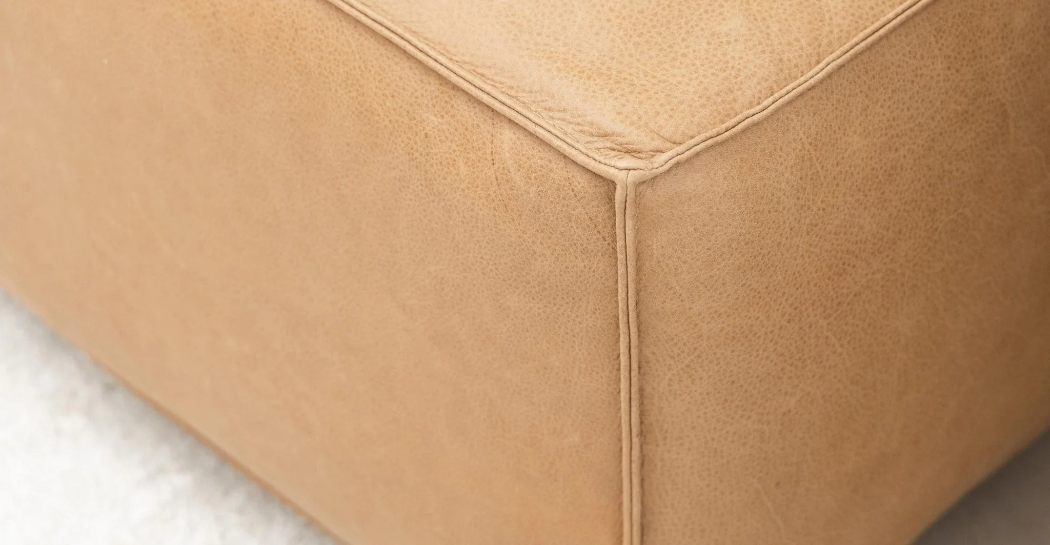 Baker Mega Lounge Sofa With Storage - Pecan Leather - Image 19