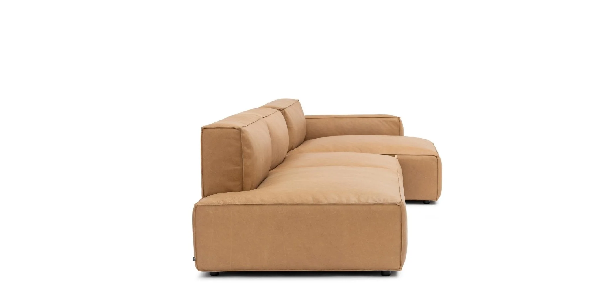 Baker Mega Lounge Sofa With Storage - Pecan Leather - Image 20