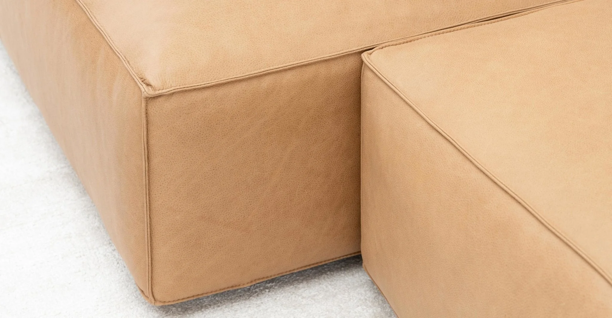 Baker Mega Lounge Sofa With Storage - Pecan Leather - Image 26
