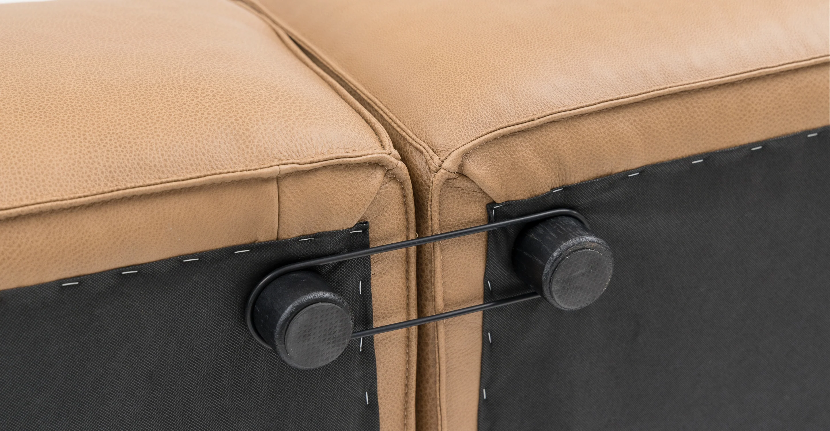 Baker Mega Lounge Sofa With Storage - Pecan Leather - Image 28