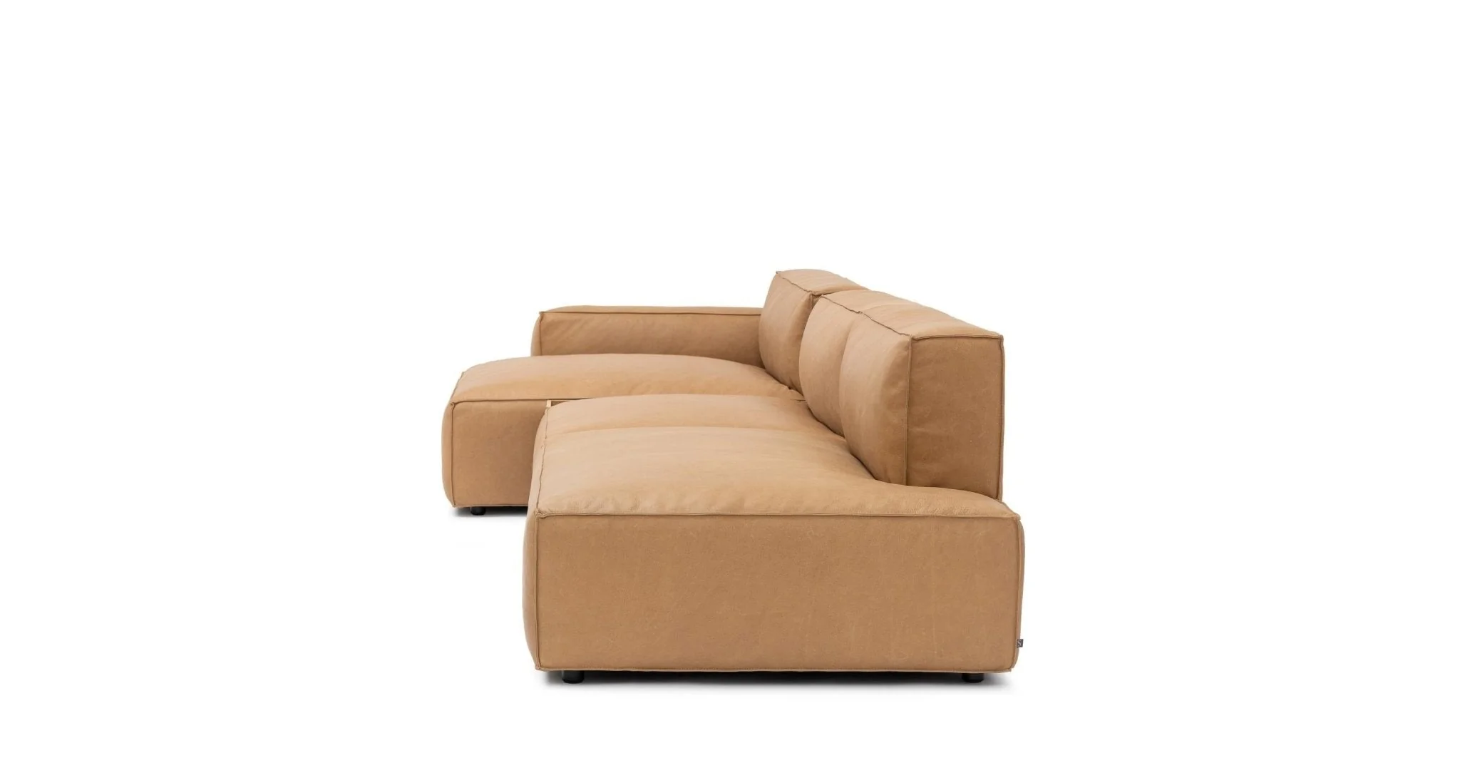 Baker Mega Lounge Sofa With Storage - Pecan Leather - Image 8