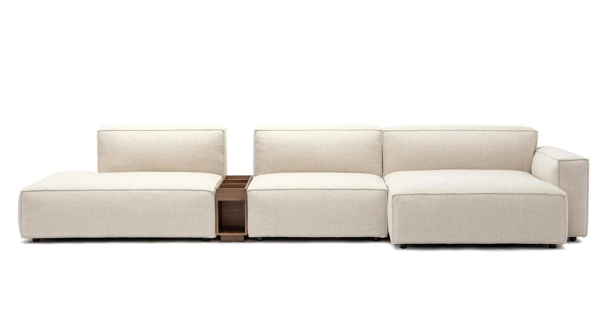 Baker Mega Lounge Sofa With Storage Table - Oatmeal - Image 12