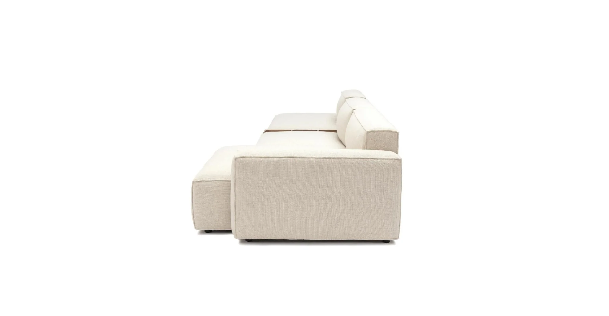 Baker Mega Lounge Sofa With Storage Table - Oatmeal - Image 15