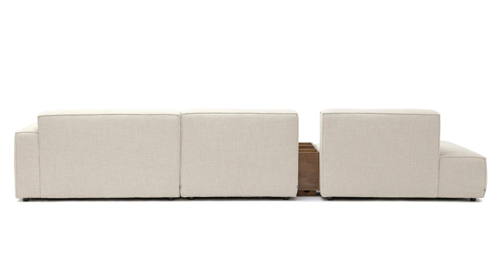 Baker Mega Lounge Sofa With Storage Table - Oatmeal - Image 17