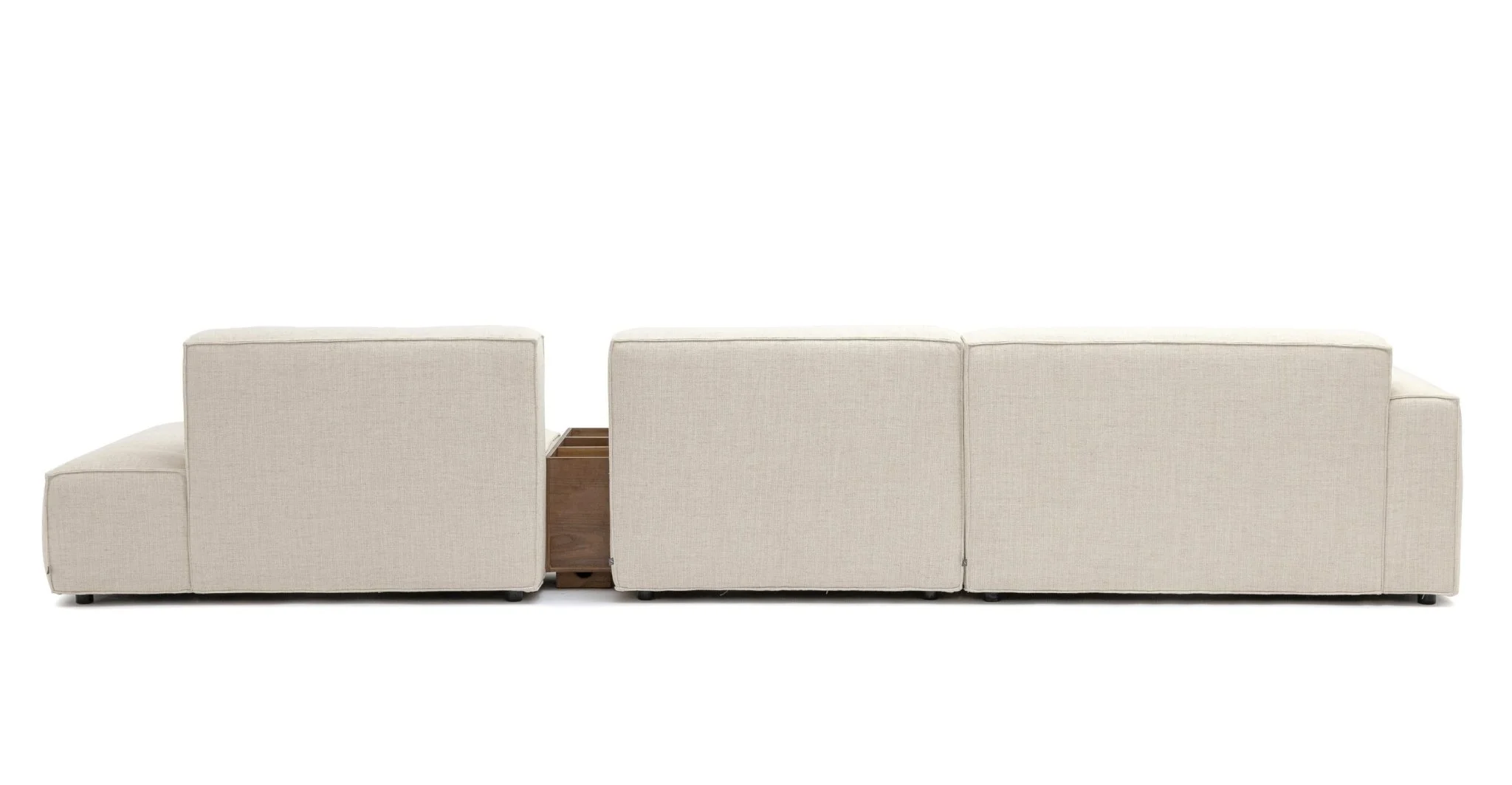 Baker Mega Lounge Sofa With Storage Table - Oatmeal - Image 6