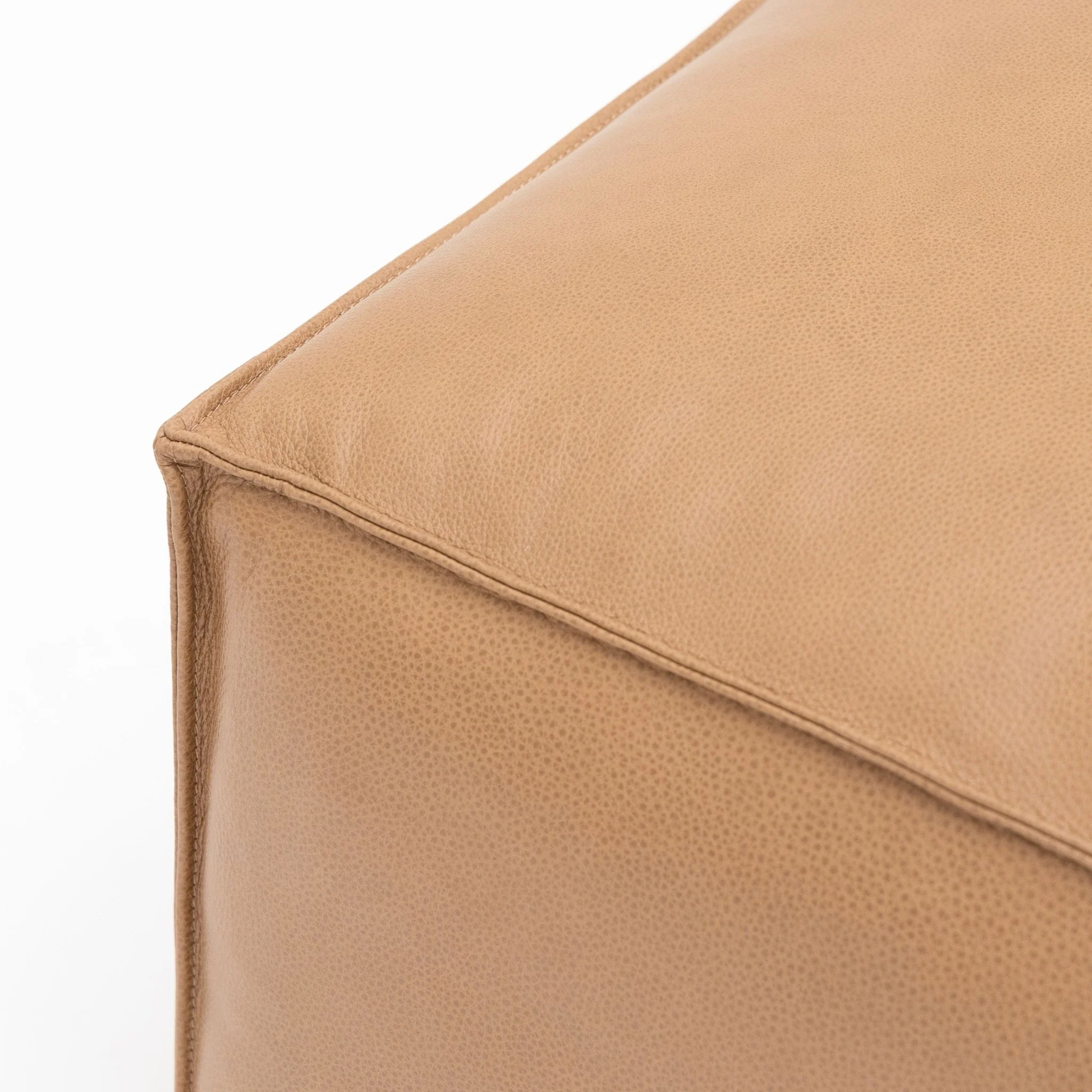 Baker Ottoman - Pecan Leather - Image 3