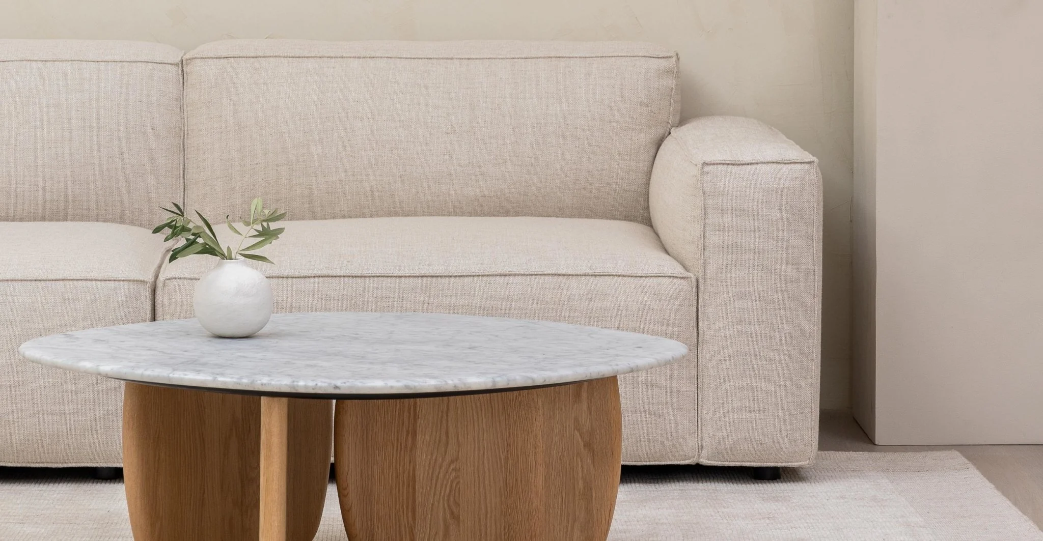 Baker Open End Sofa - Oatmeal - Image 14