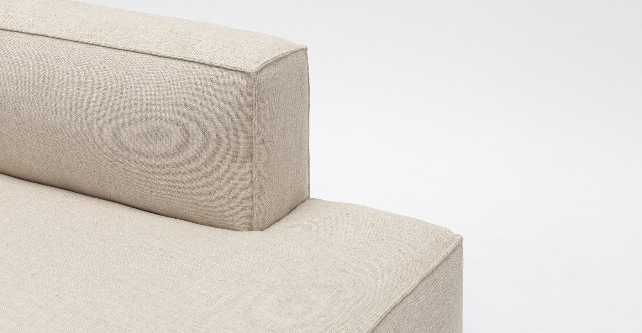 Baker Open End Sofa - Oatmeal - Image 7