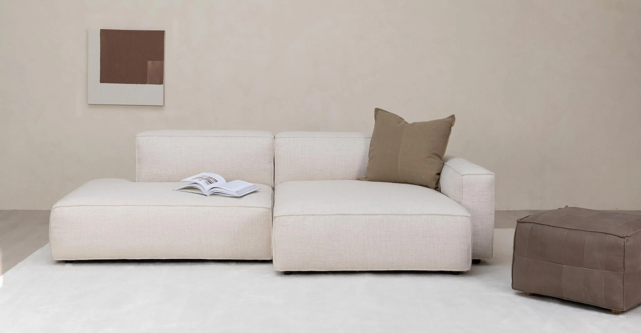 Baker Sectional - Oatmeal - Image 15