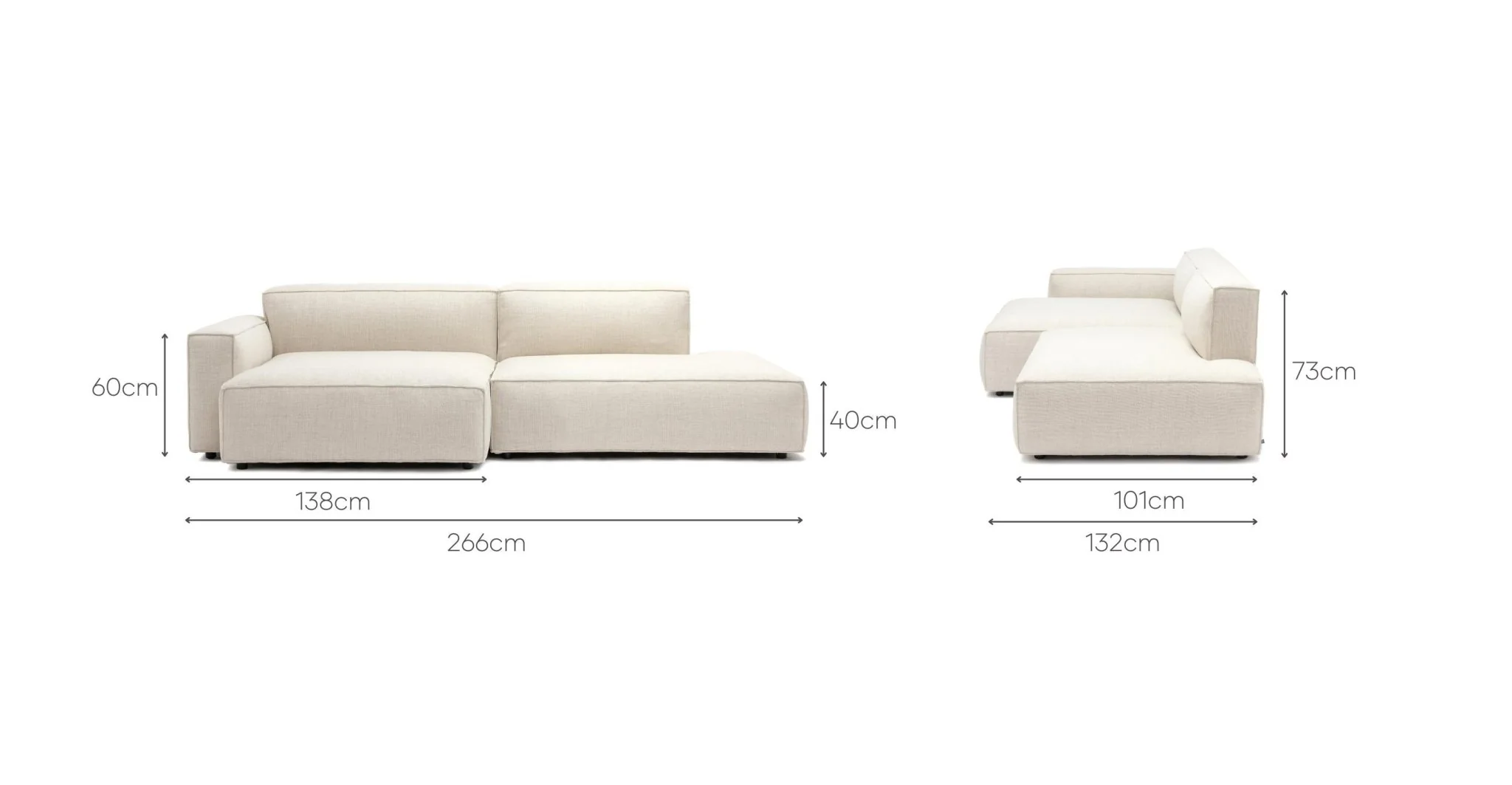 Baker Sectional - Oatmeal - Image 16