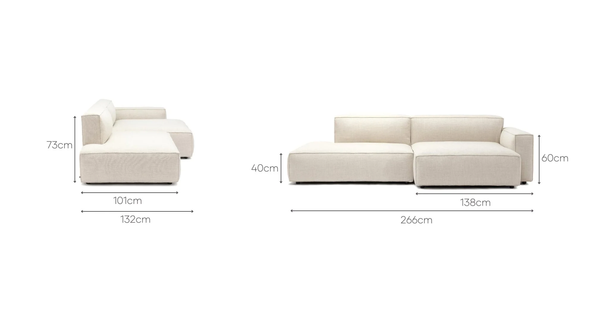 Baker Sectional - Oatmeal - Image 26
