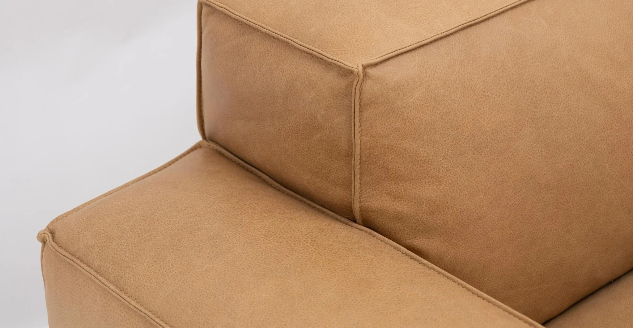 Baker Sectional - Pecan Leather - Image 6