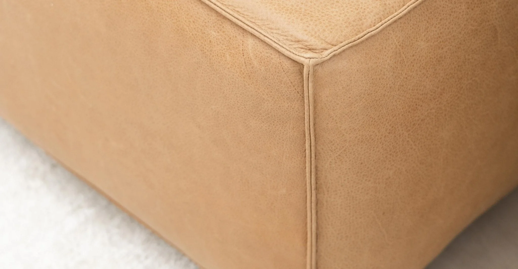 Baker Sectional With Storage - Pecan Leather - Image 13