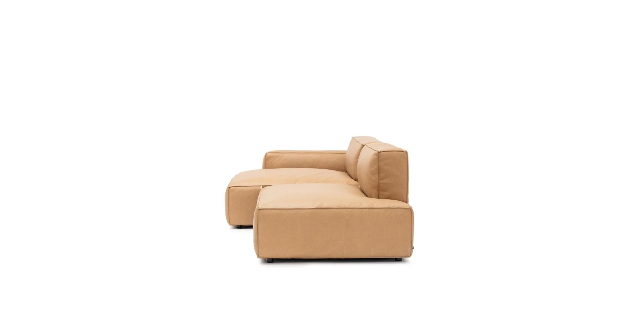Baker Sectional With Storage - Pecan Leather - Image 3
