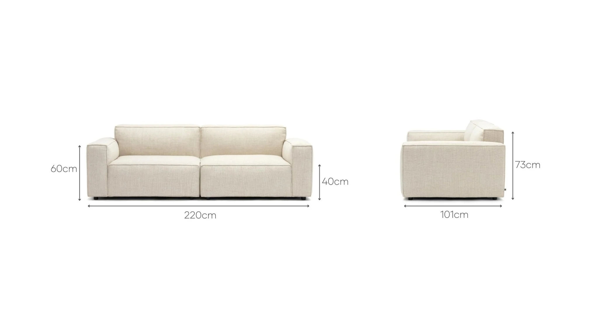 Baker Sofa - Oatmeal - Image 13