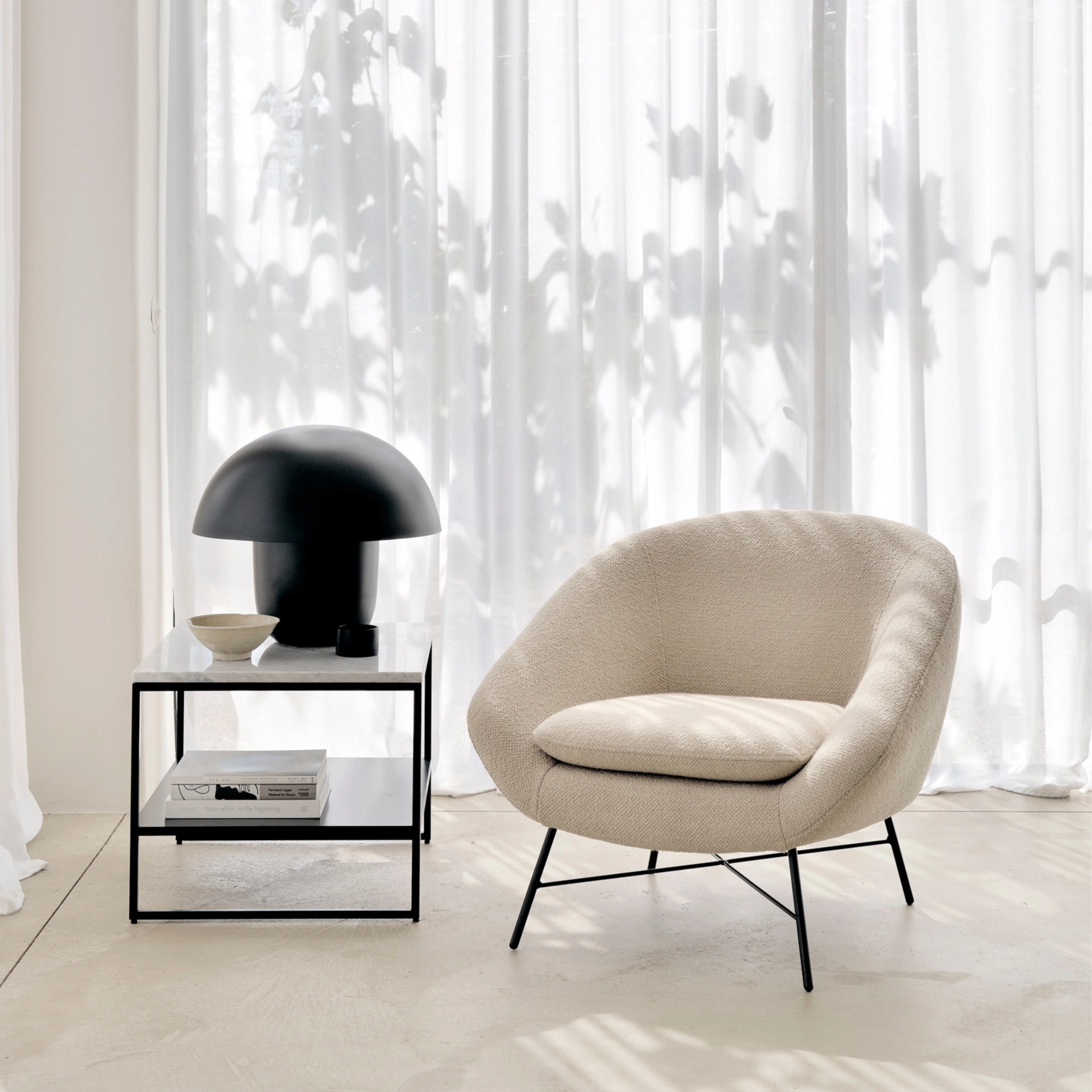 Barrow Lounge Chair - Off White - Image 2