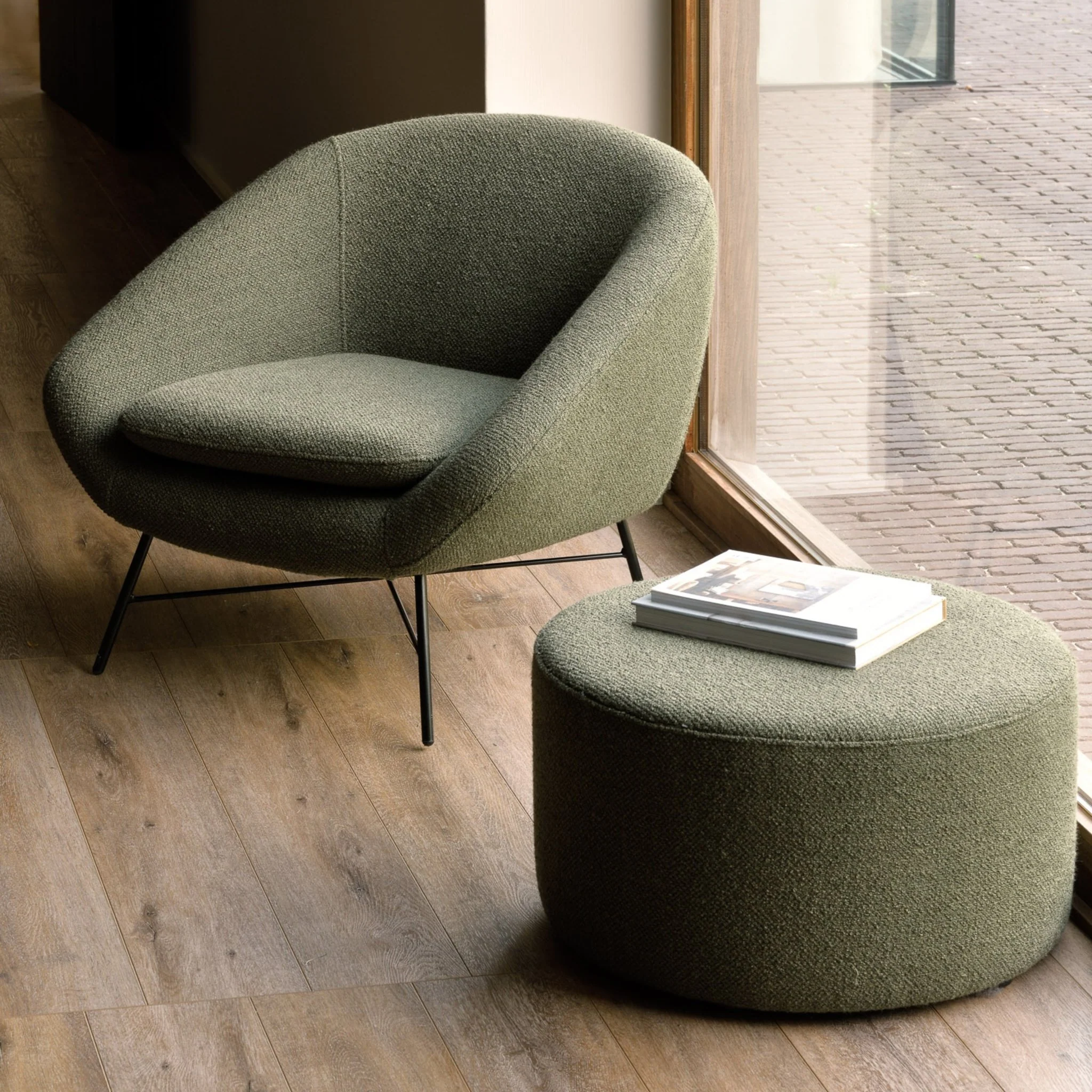 Barrow Pouf - Pine Green - Image 6
