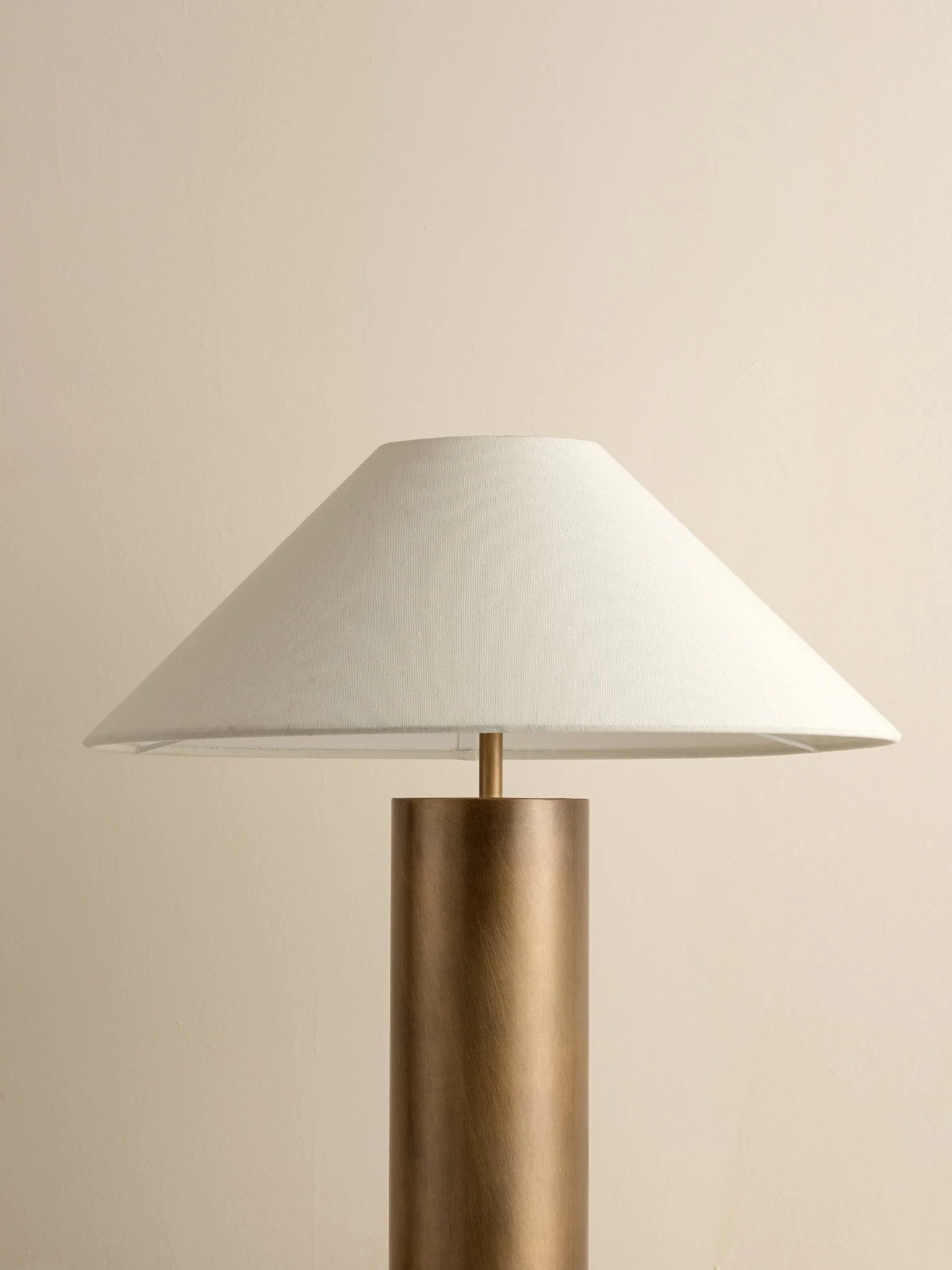 Bleeker - Aged Brass And Linen Table Lamp - Image 6