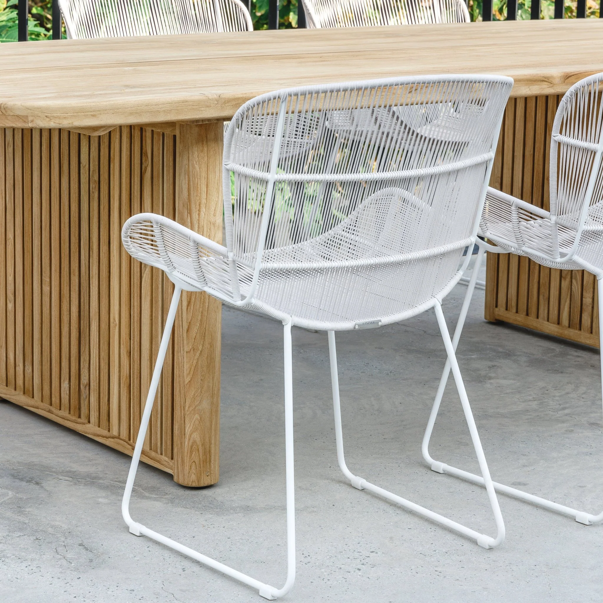 Bloom Dining Chair - Stonewhite & Chalk - Image 2