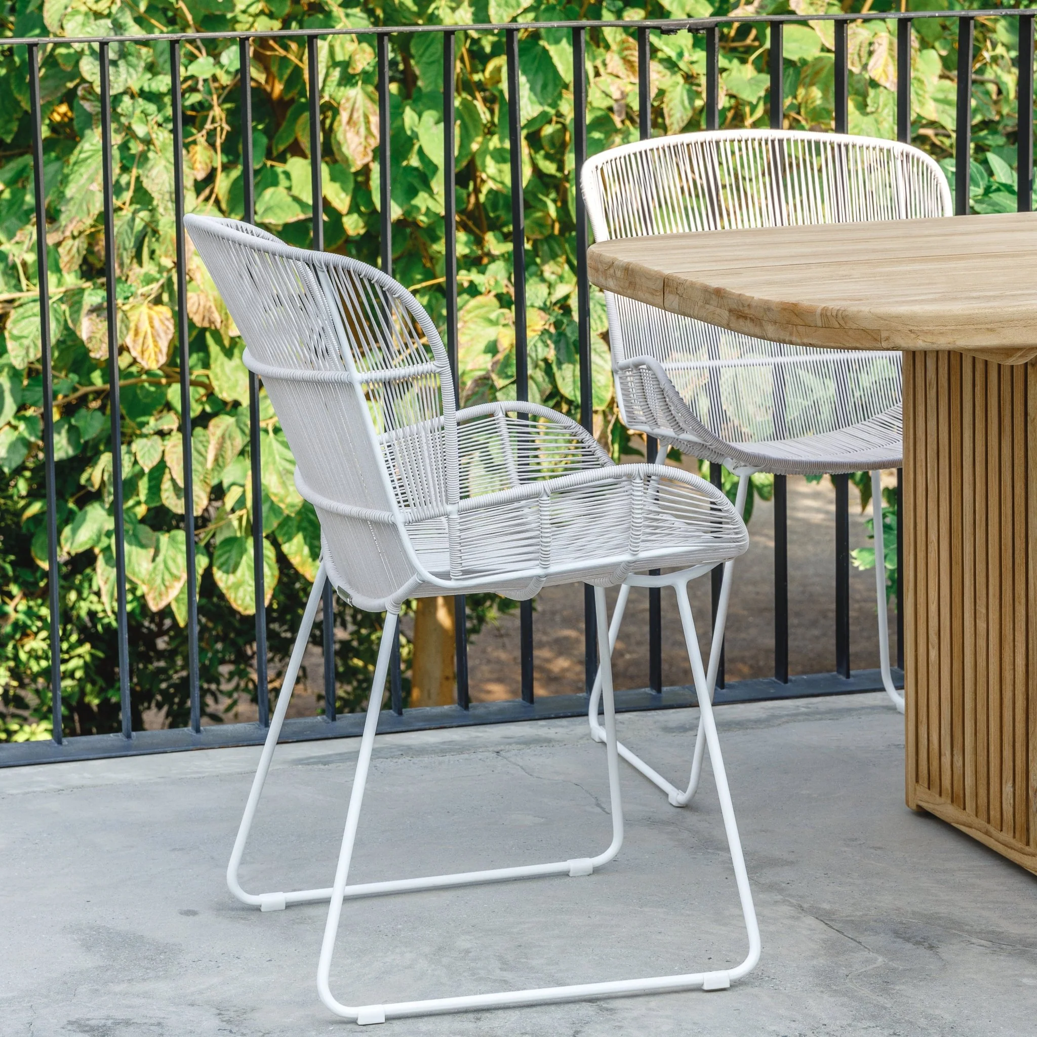 Bloom Dining Chair - Stonewhite & Chalk - Image 6