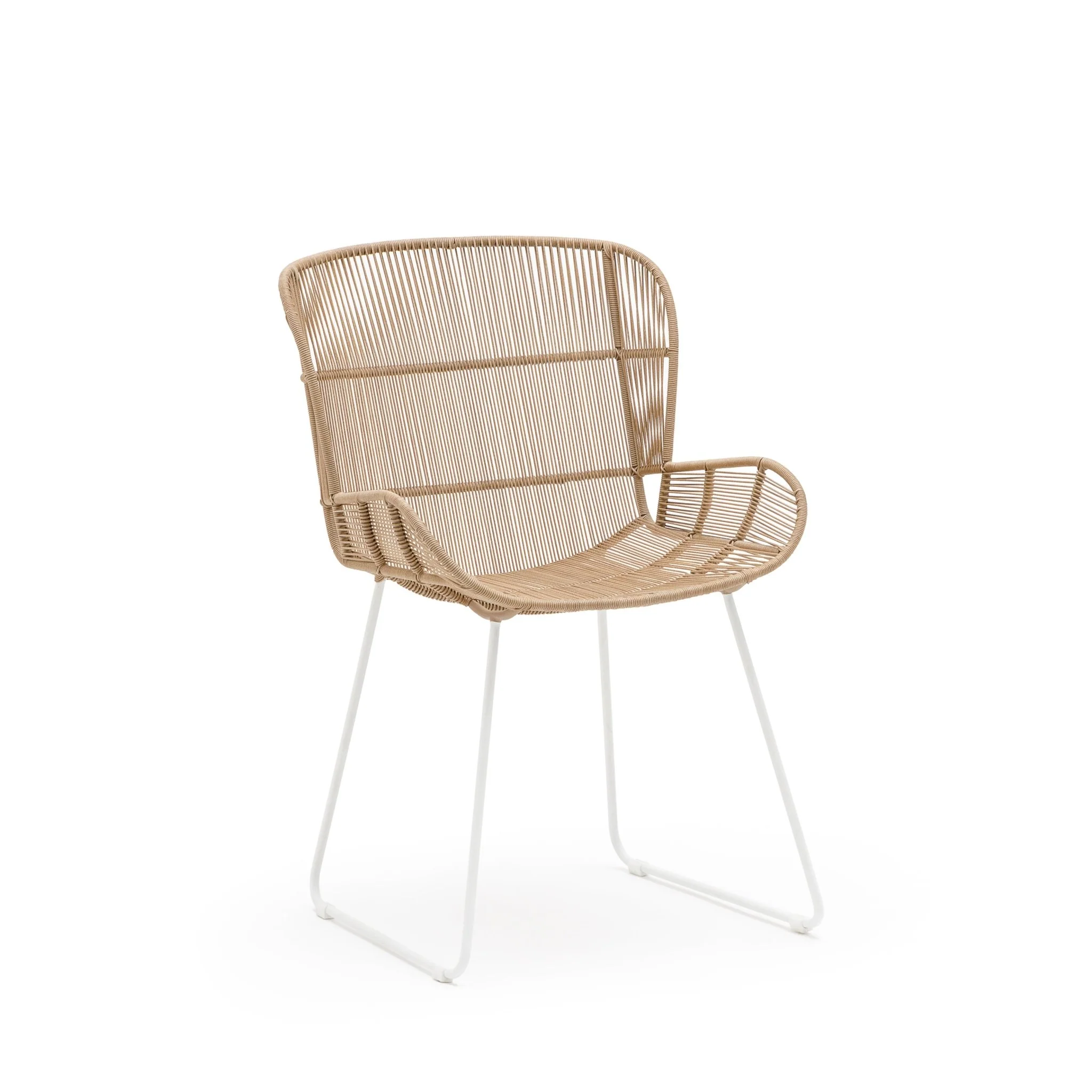 Bloom Dining Chair - Stonewhite & Natural