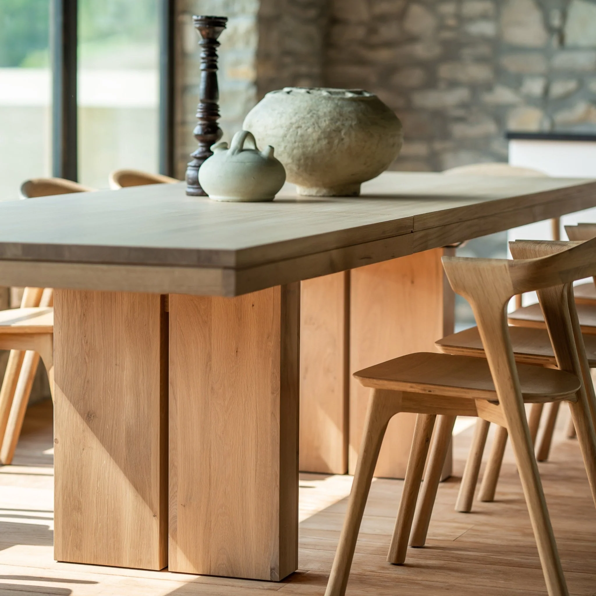Bok Dining Chair - Varnished Oak - Image 8