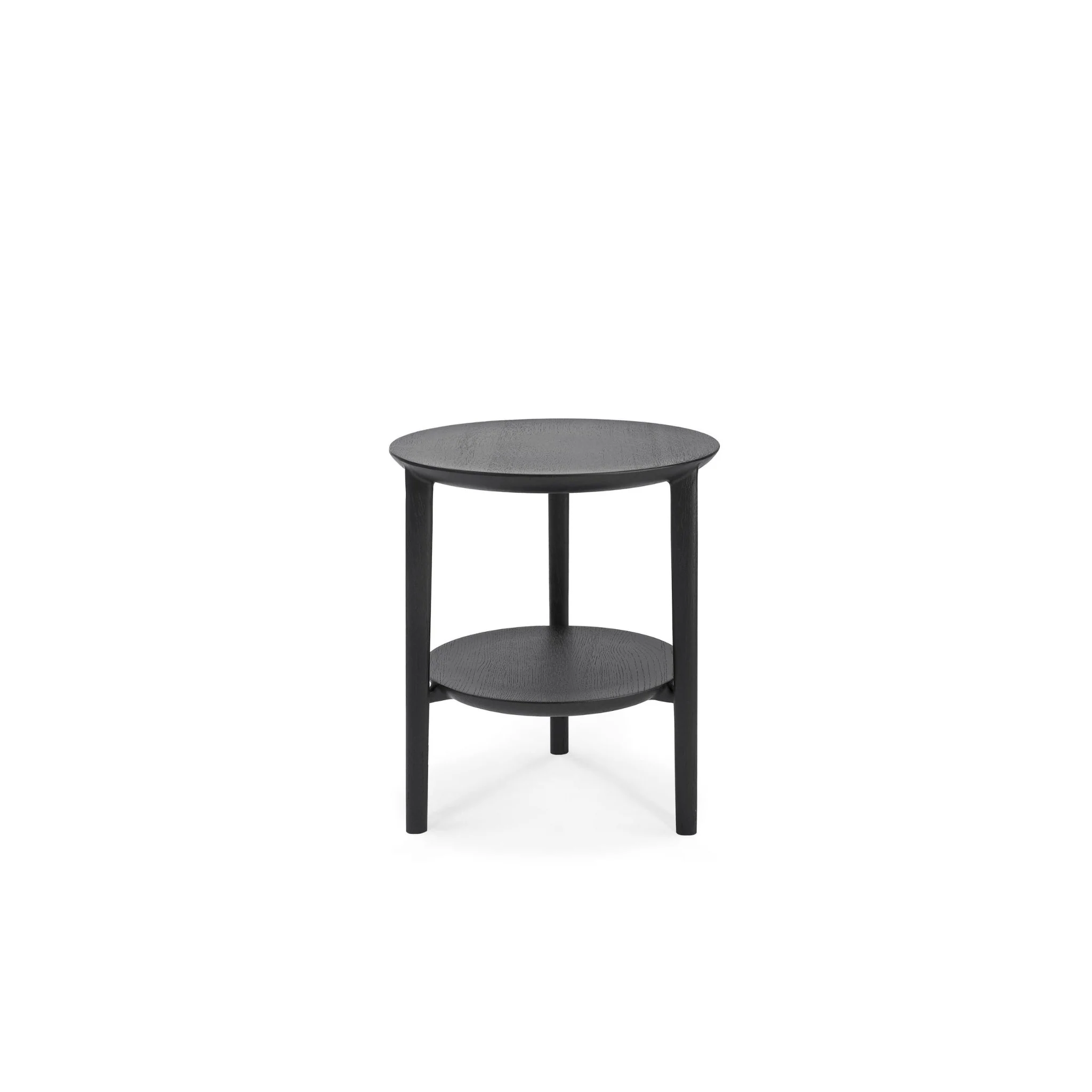 Bok Side Table - Varnished Oak - Black - Image 2