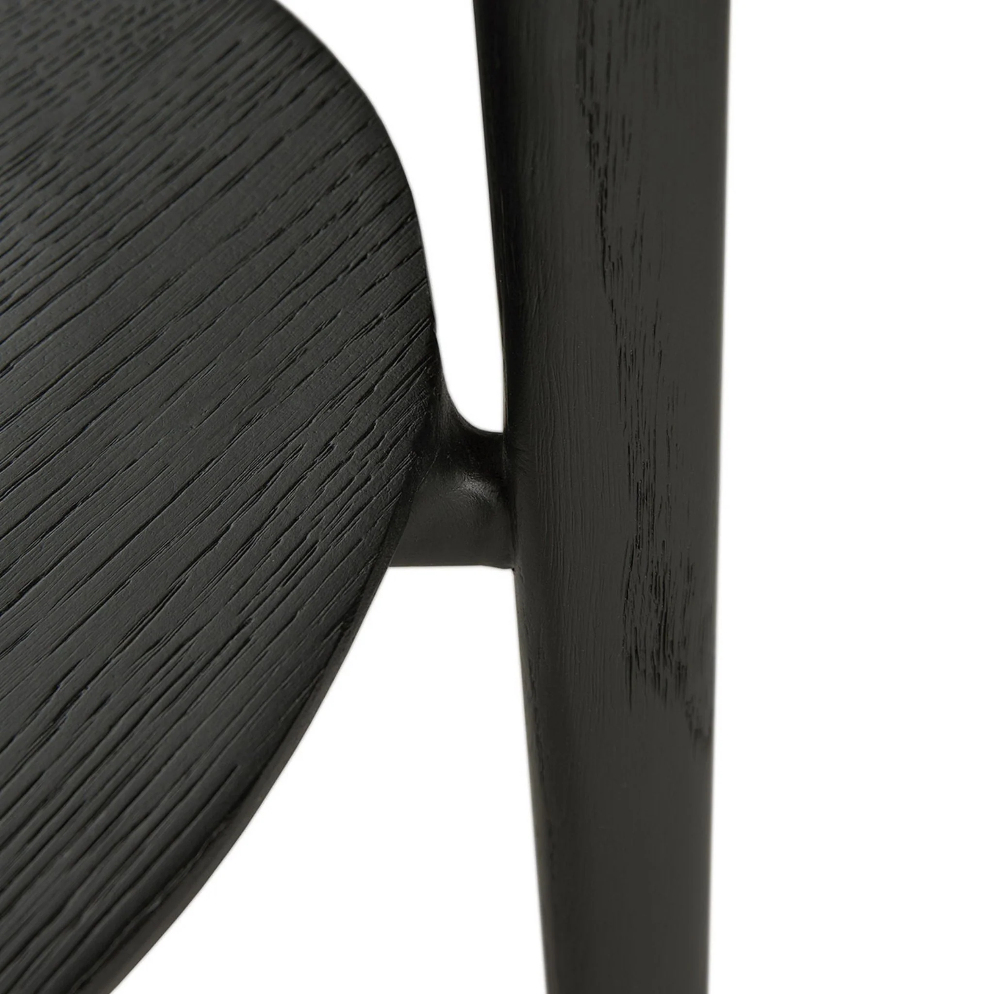 Bok Side Table - Varnished Oak - Black - Image 3