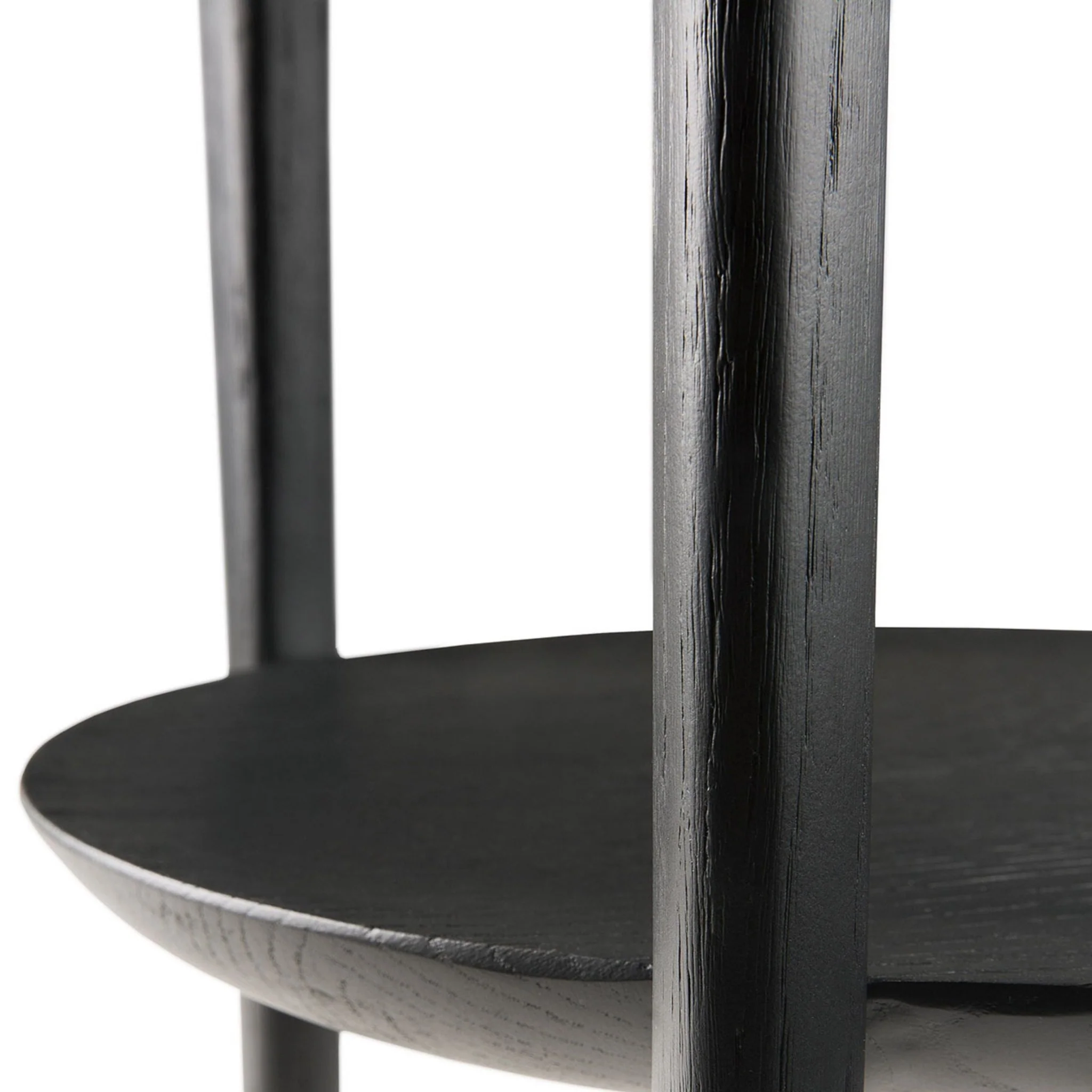 Bok Side Table - Varnished Oak - Black - Image 4