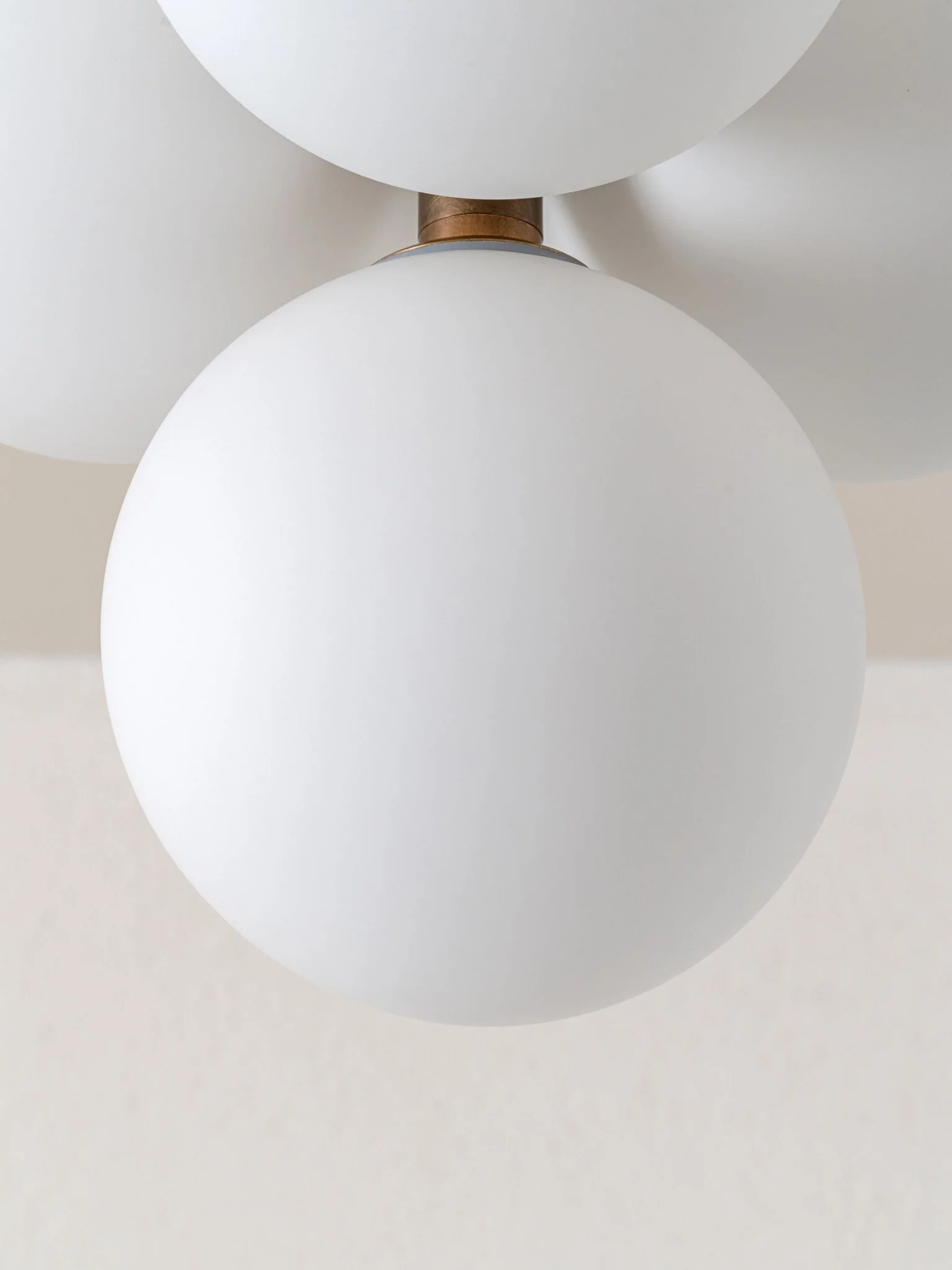 Boule - 4 Light Brass And Opal Flush Pendant Light - Image 4