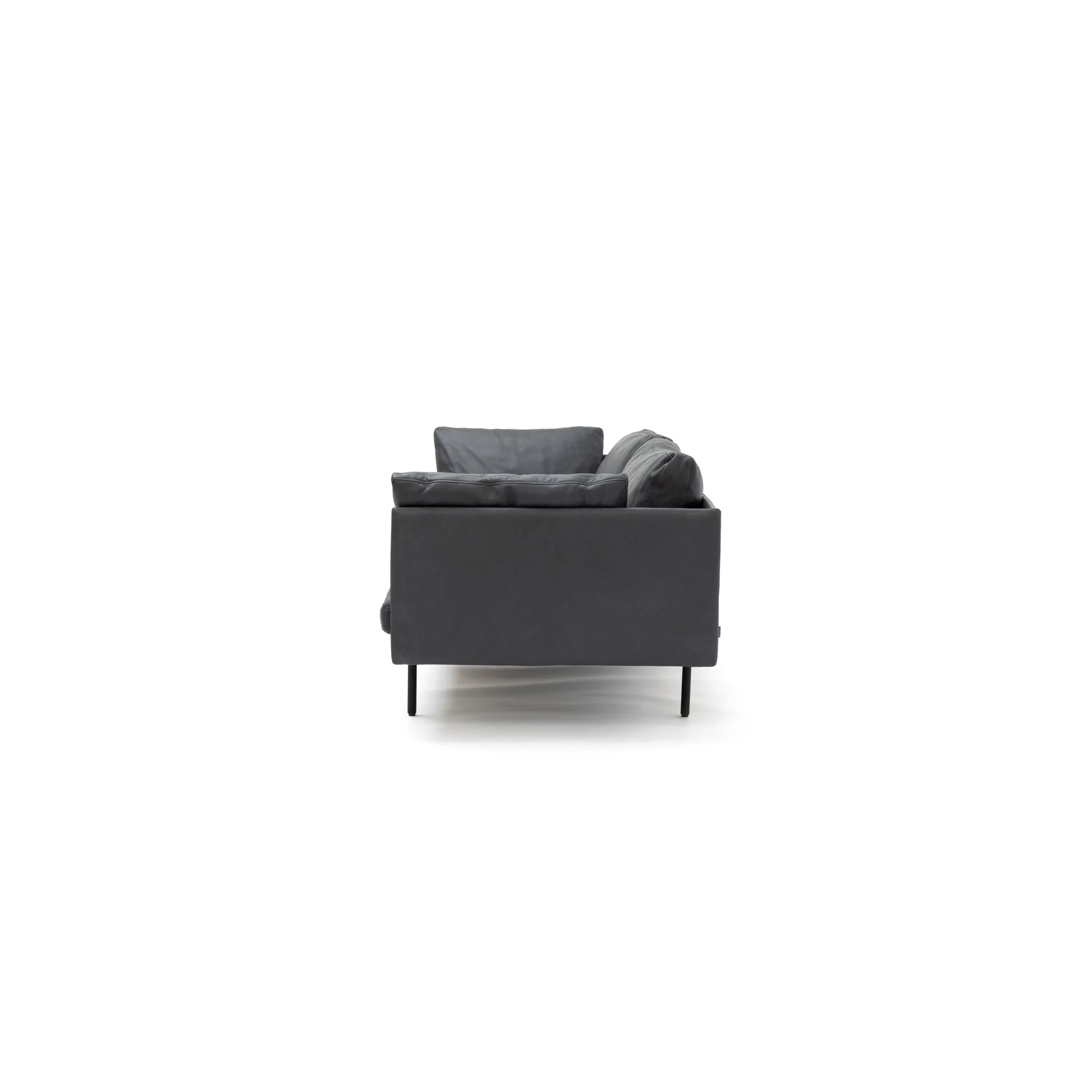 Bureau 240 Sofa - Charcoal Leather - Image 4