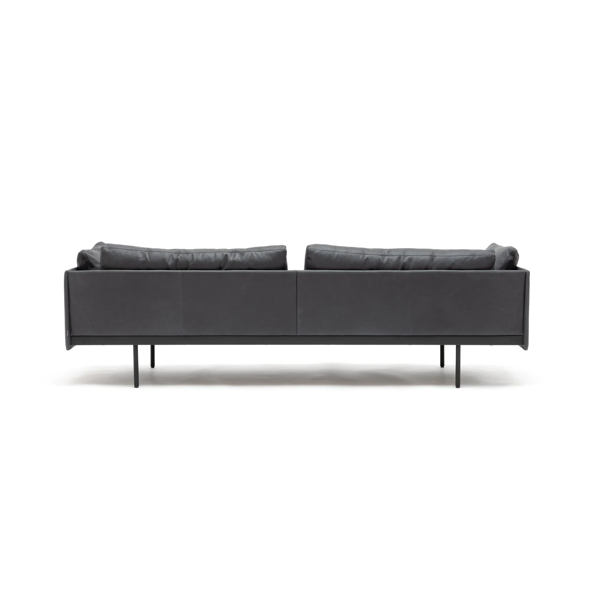 Bureau 240 Sofa - Charcoal Leather - Image 5