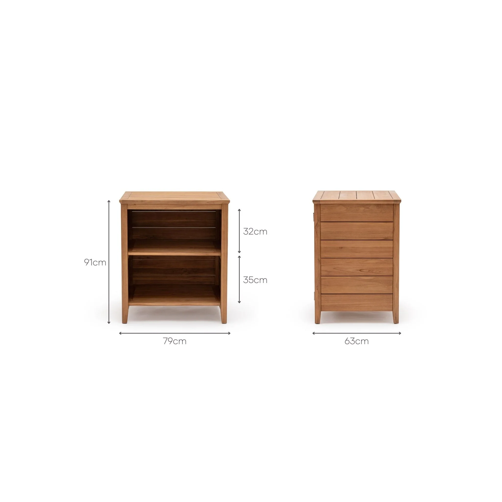 Calder Open Shelf Outdoor Cabinet - Image 11