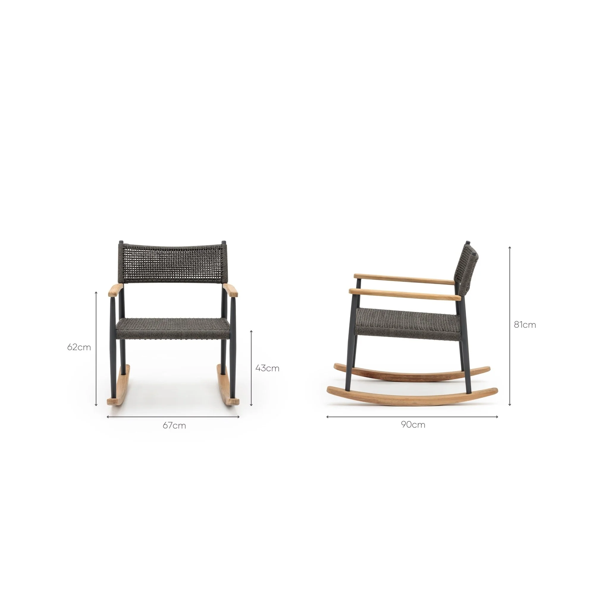 Calypso Rocking Lounge Chair - Onyx - Image 18