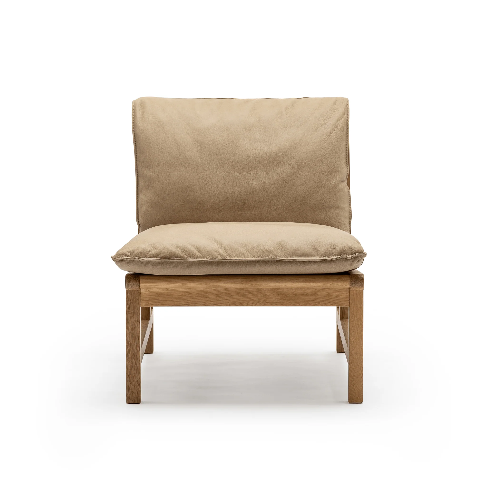 Cantaloupe Chair - Light Oak & Arena Leather - Image 3