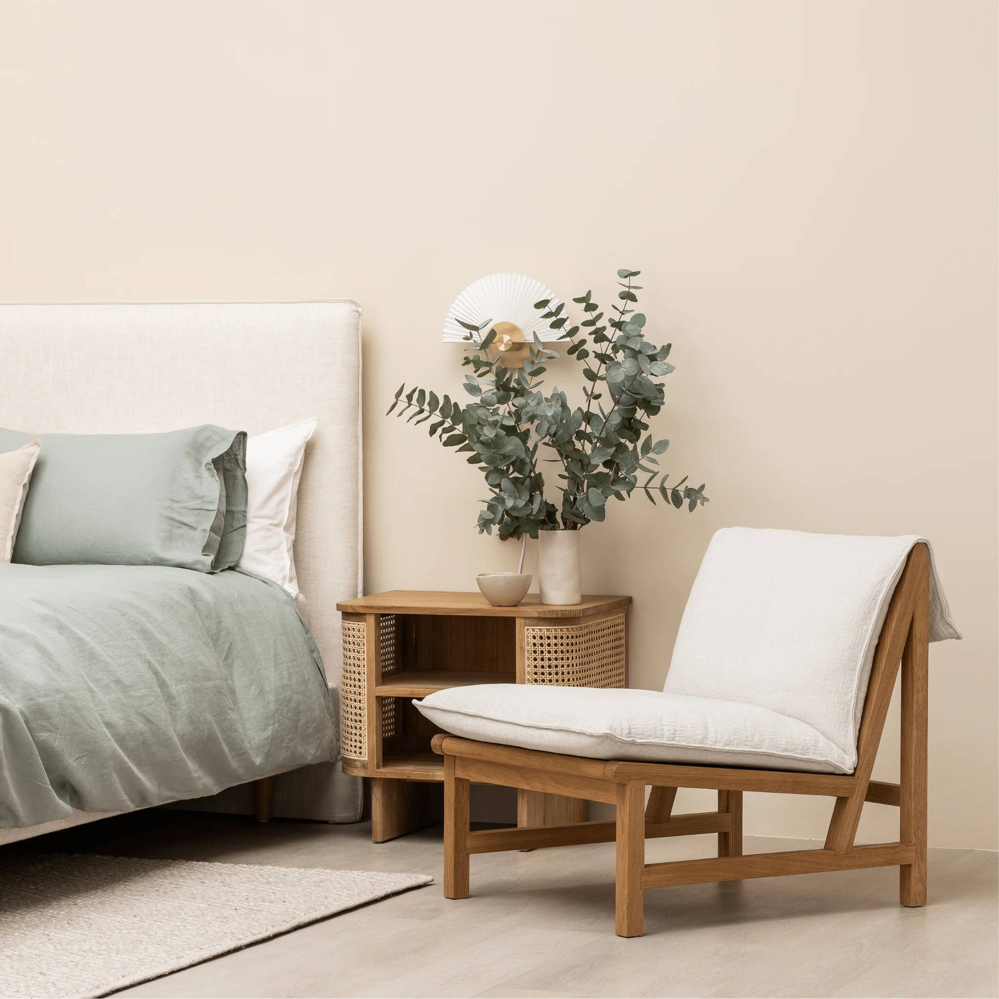Cantaloupe Chair - Light Oak & Macadamia - Image 2